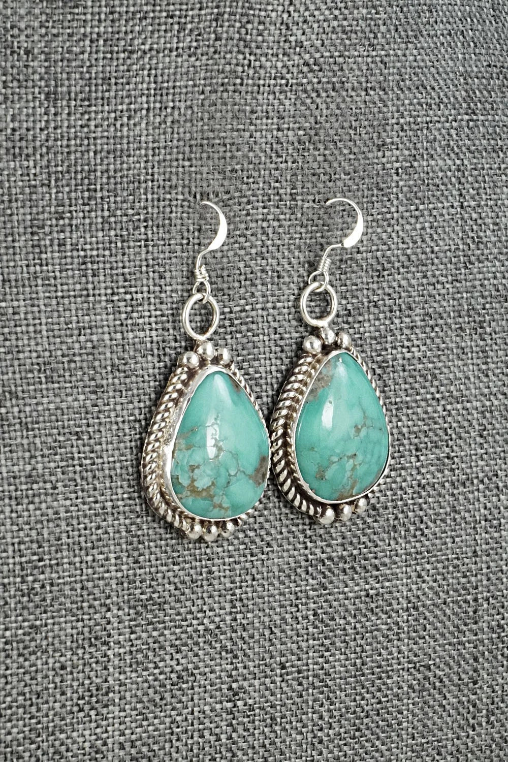 Turquoise & Sterling Silver Earrings - Antwone Brown