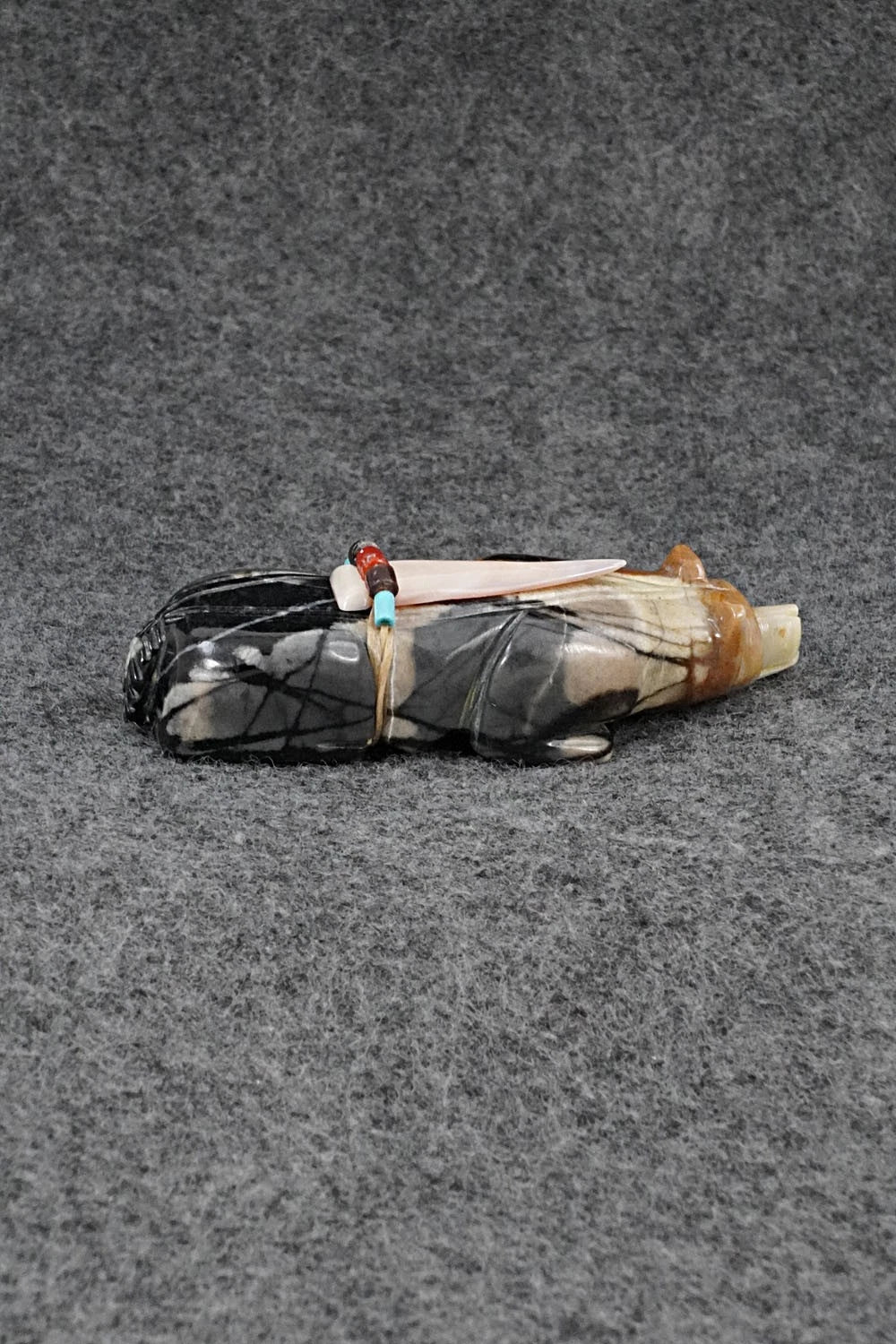 Badger Zuni Fetish Carving - Alex Tsethlikai