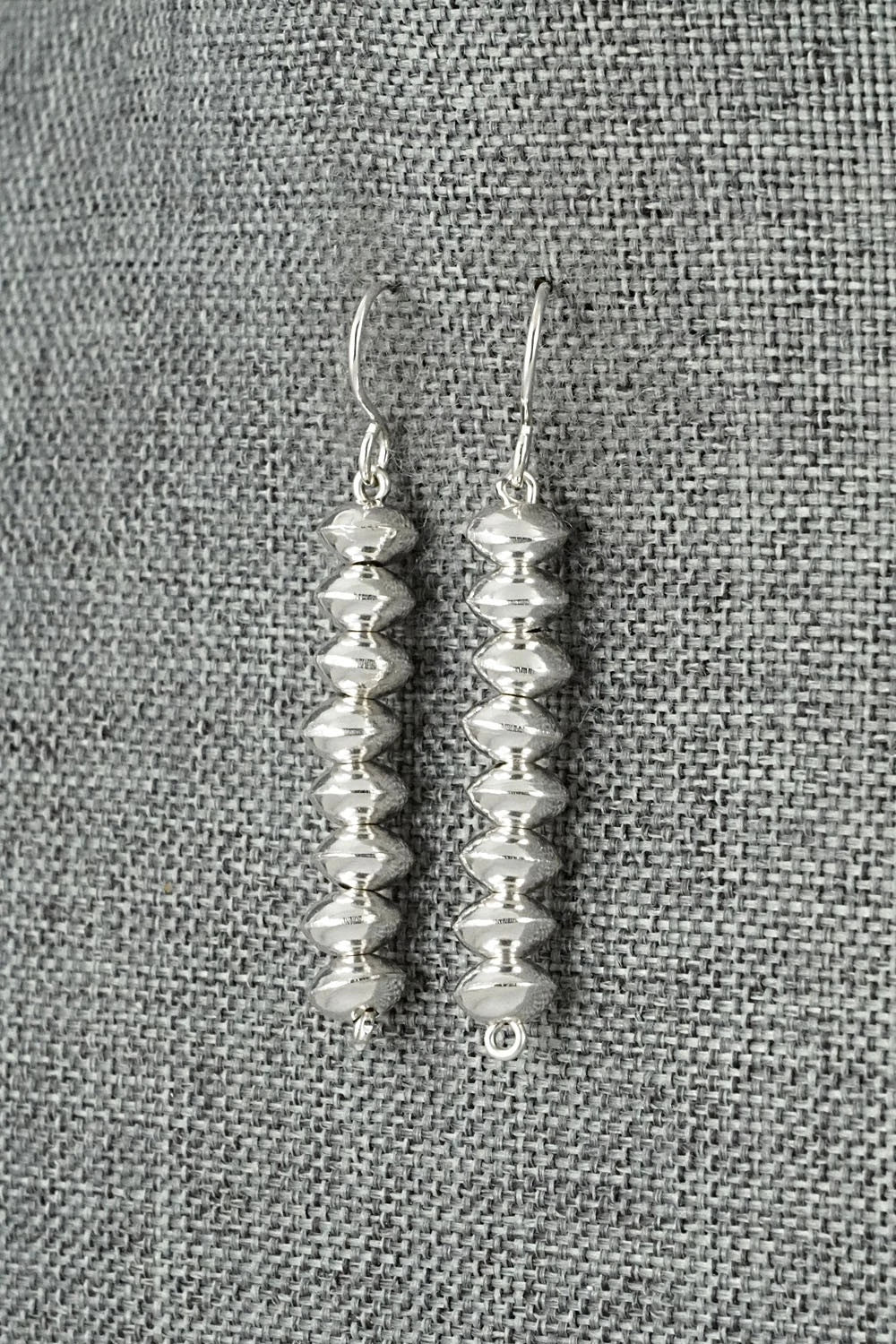 Sterling Silver Navajo Pearl Earrings - Crystal Haley