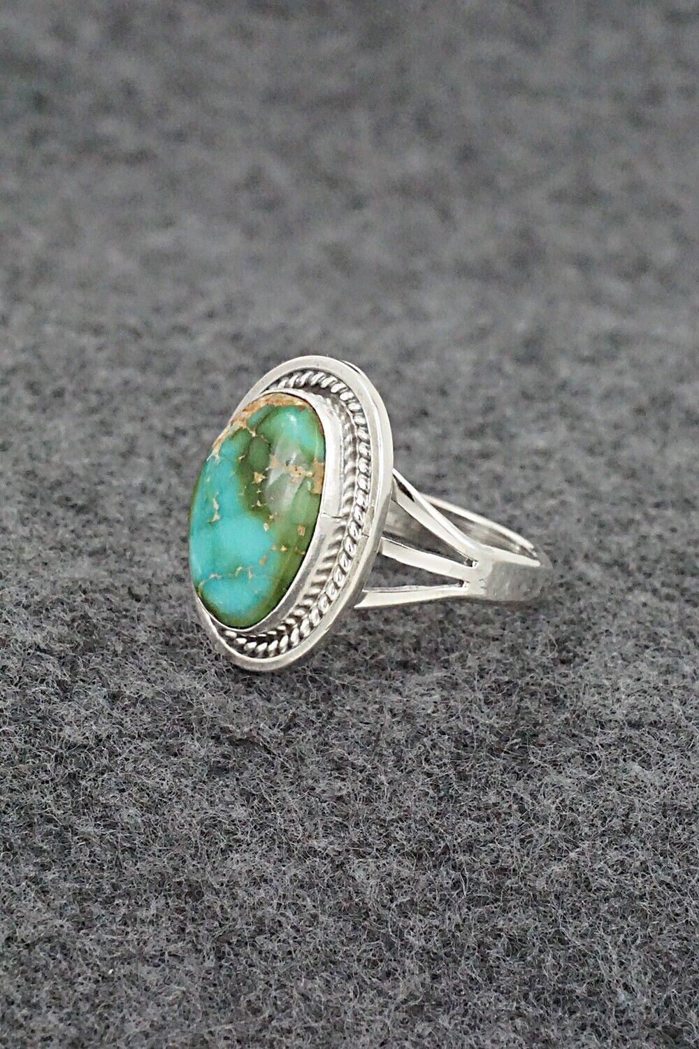 Turquoise & Sterling Silver Ring - Daniel Benally - Size 8
