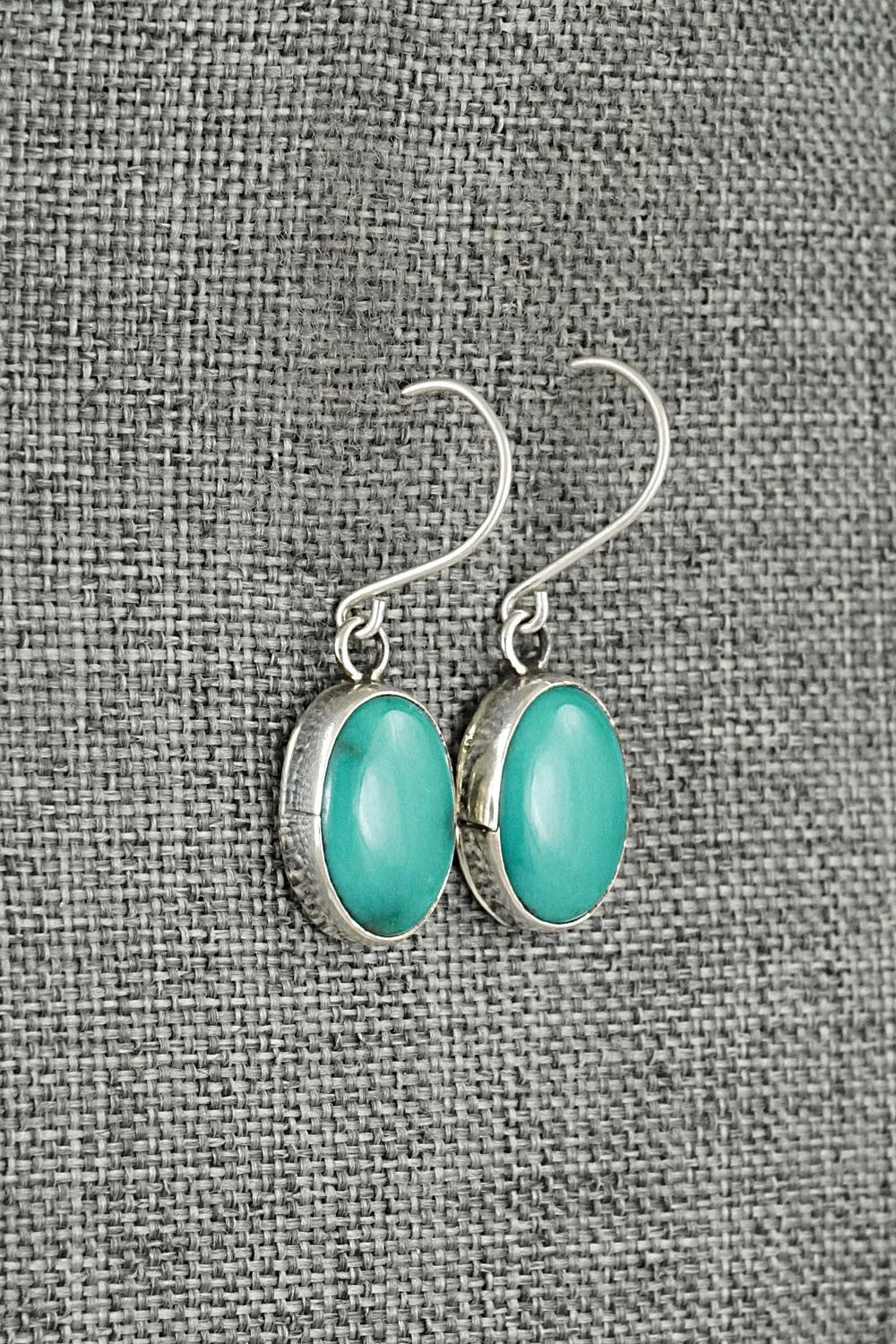 Turquoise & Sterling Silver Earrings - Rosemary Saunders