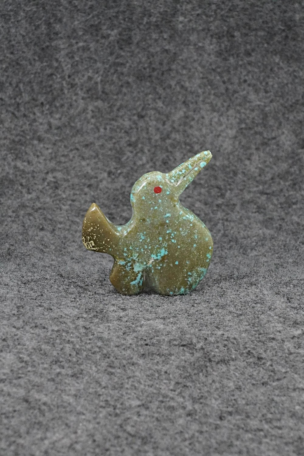 Humming Bird Zuni Fetish Carving - Kenric Laiwakete