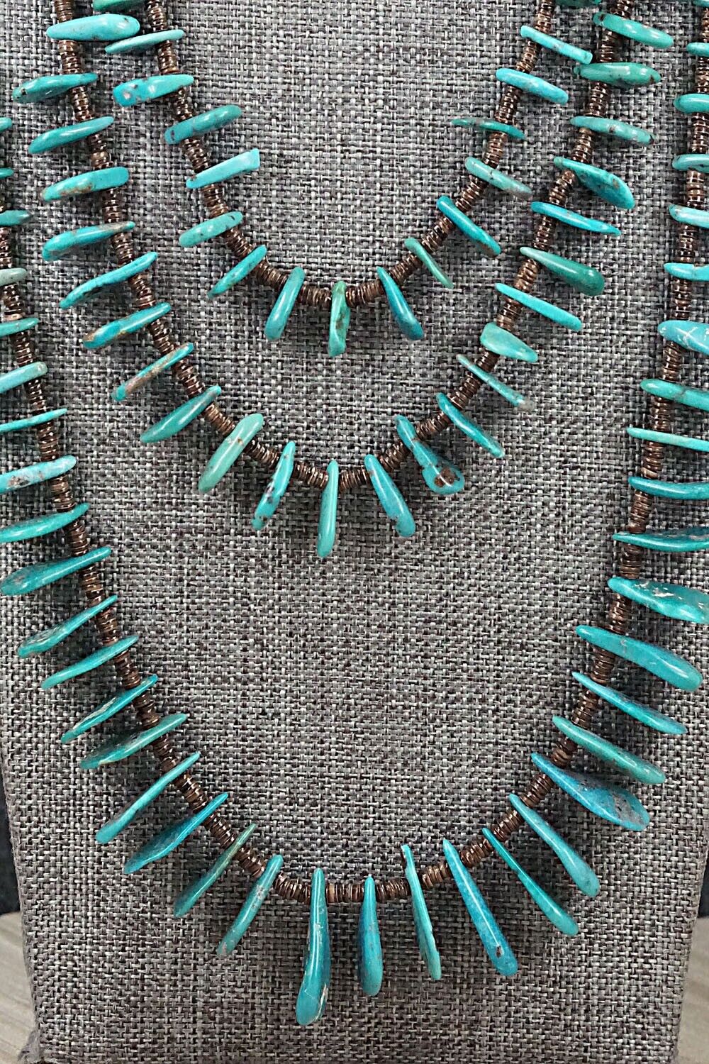 Turquoise & Shell Necklace 36" - Louise Joe