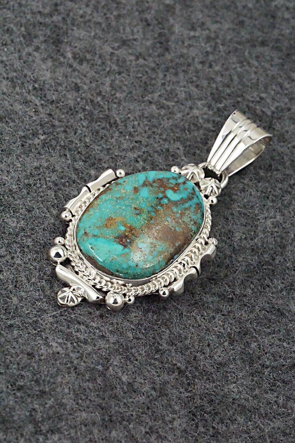 Turquoise & Sterling Silver Pendant - Daniel Benally