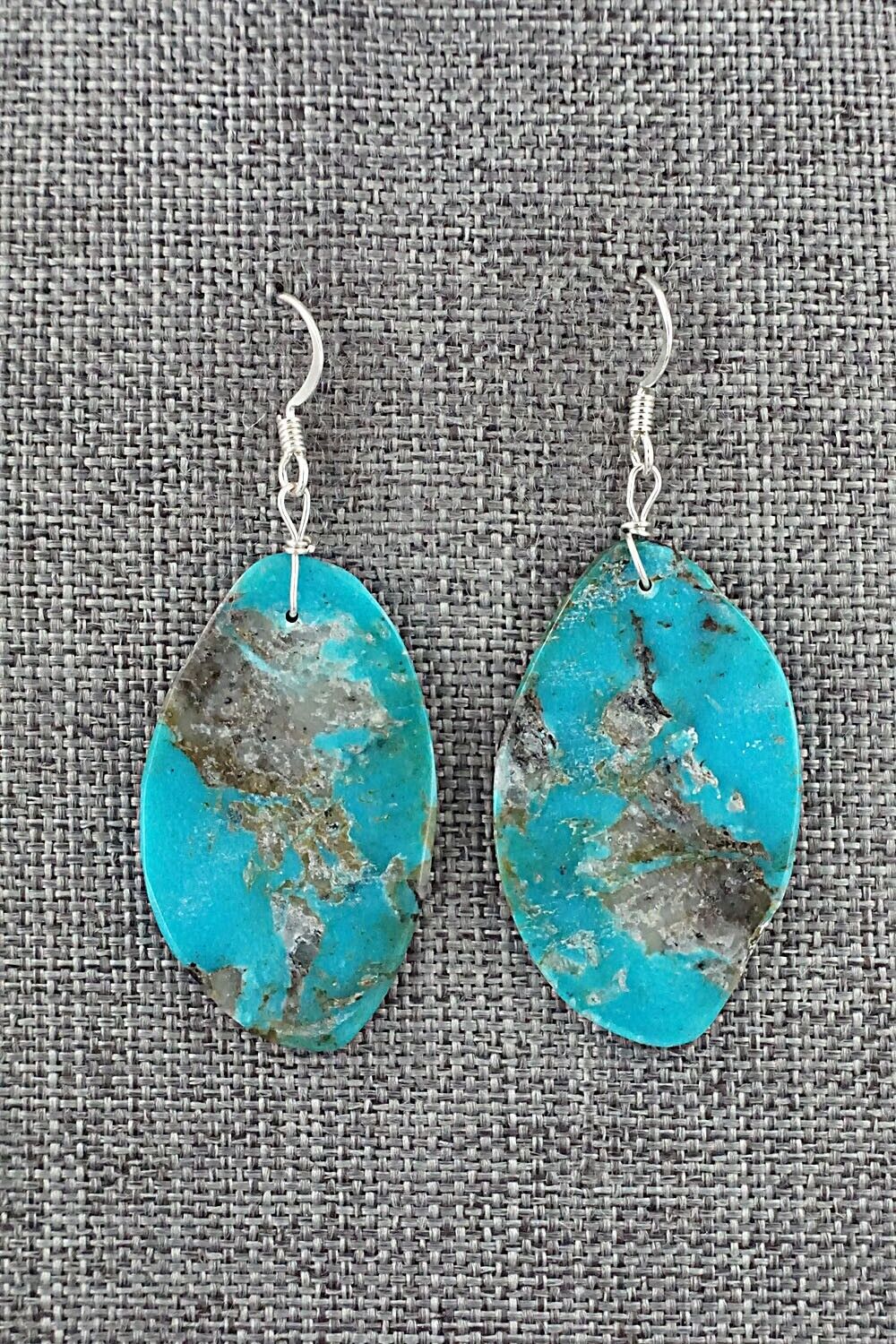 Turquoise & Sterling Silver Earrings - Joe Garcia