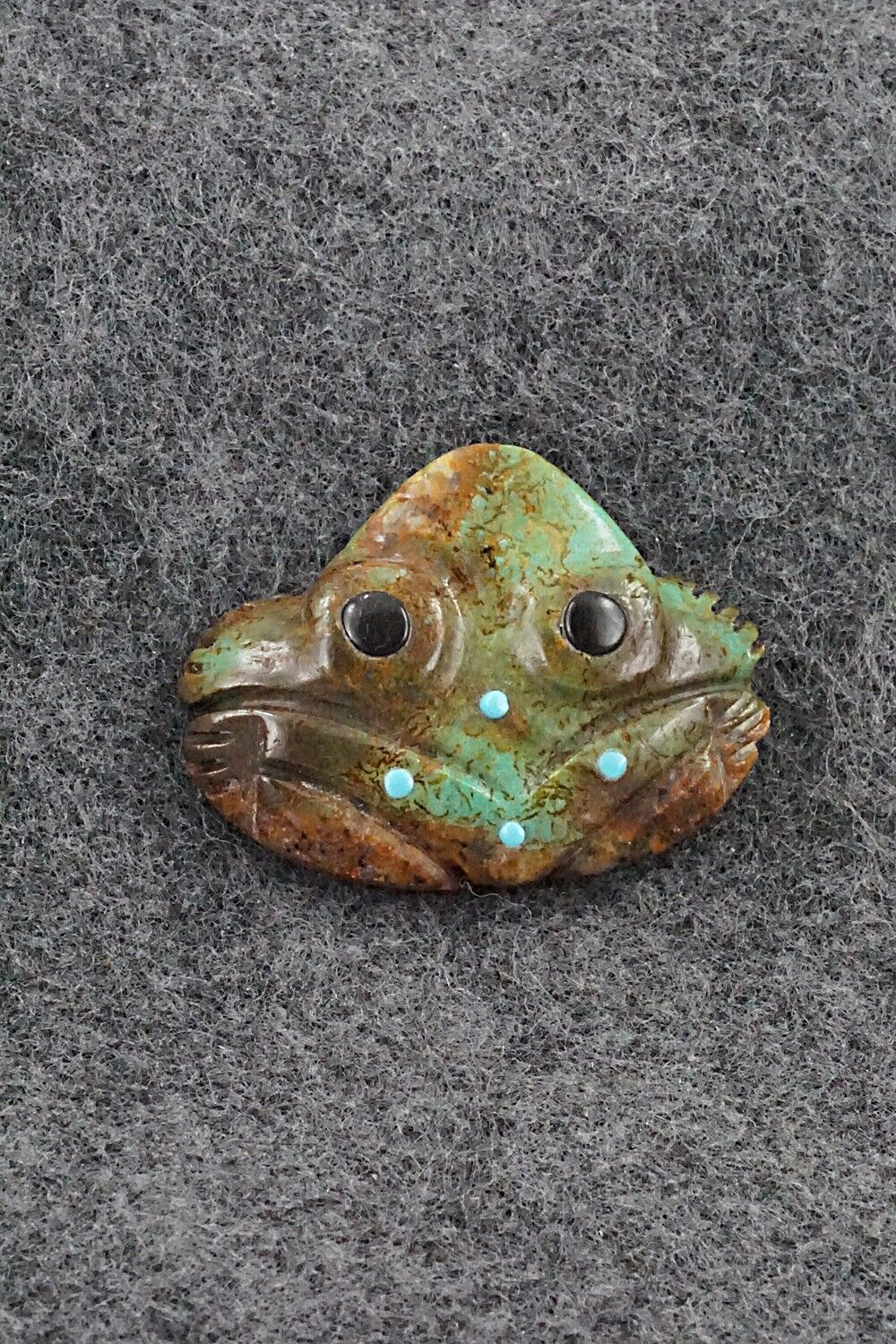 Frog Zuni Fetish Carving - Reynold Lunasee