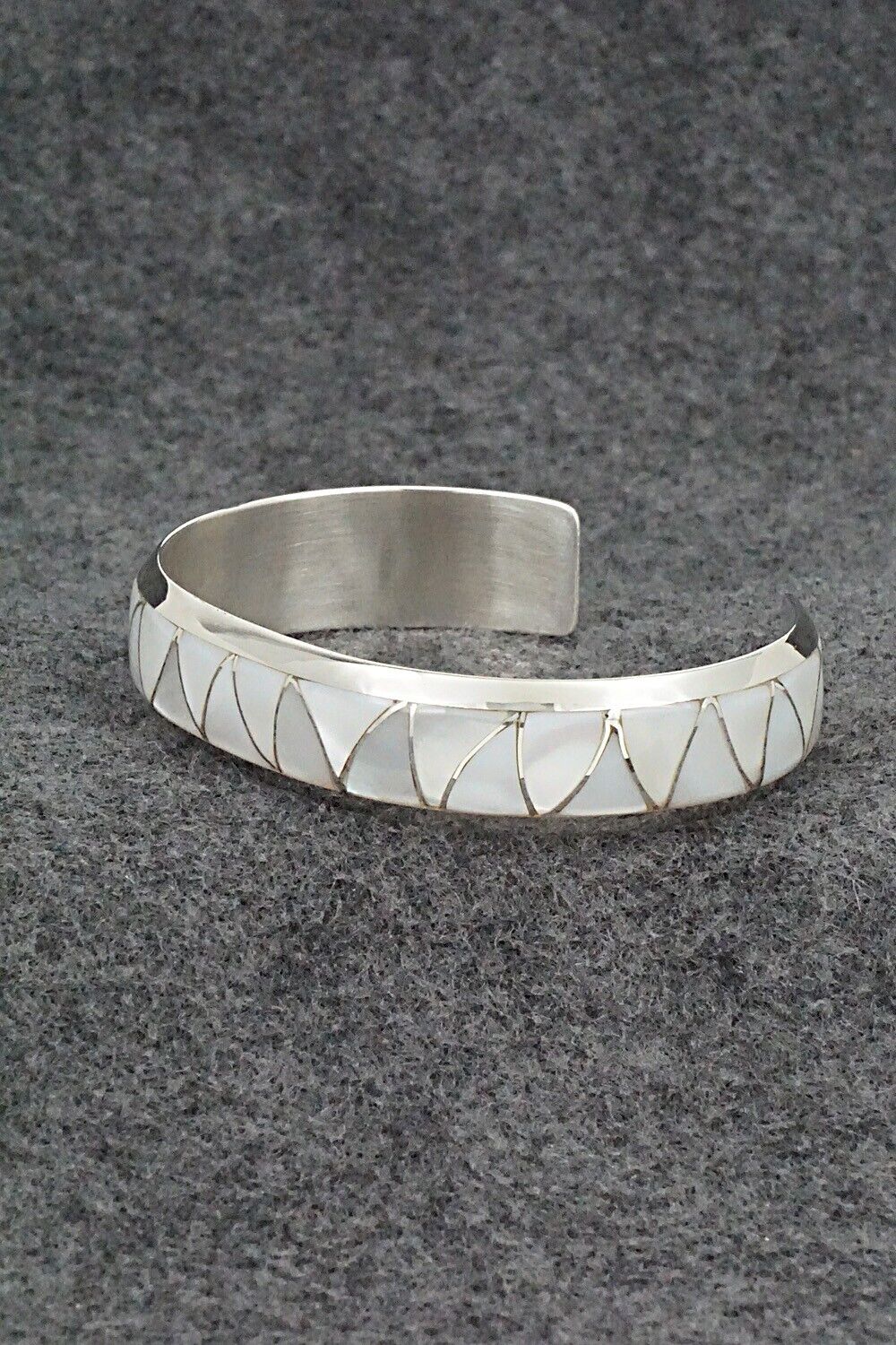 Mother of Pearl & Sterling Silver Inlay Bracelet - Stewart Tucson