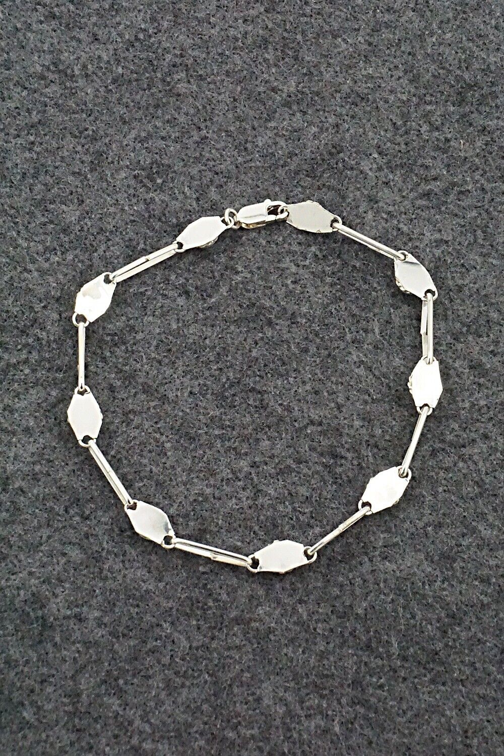 Multi-Stone & Sterling Silver Link Bracelet - Devoria Bowakaty