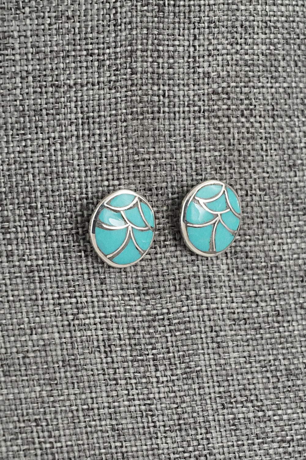 Turquoise & Sterling Silver Earrings - Orena Leekya