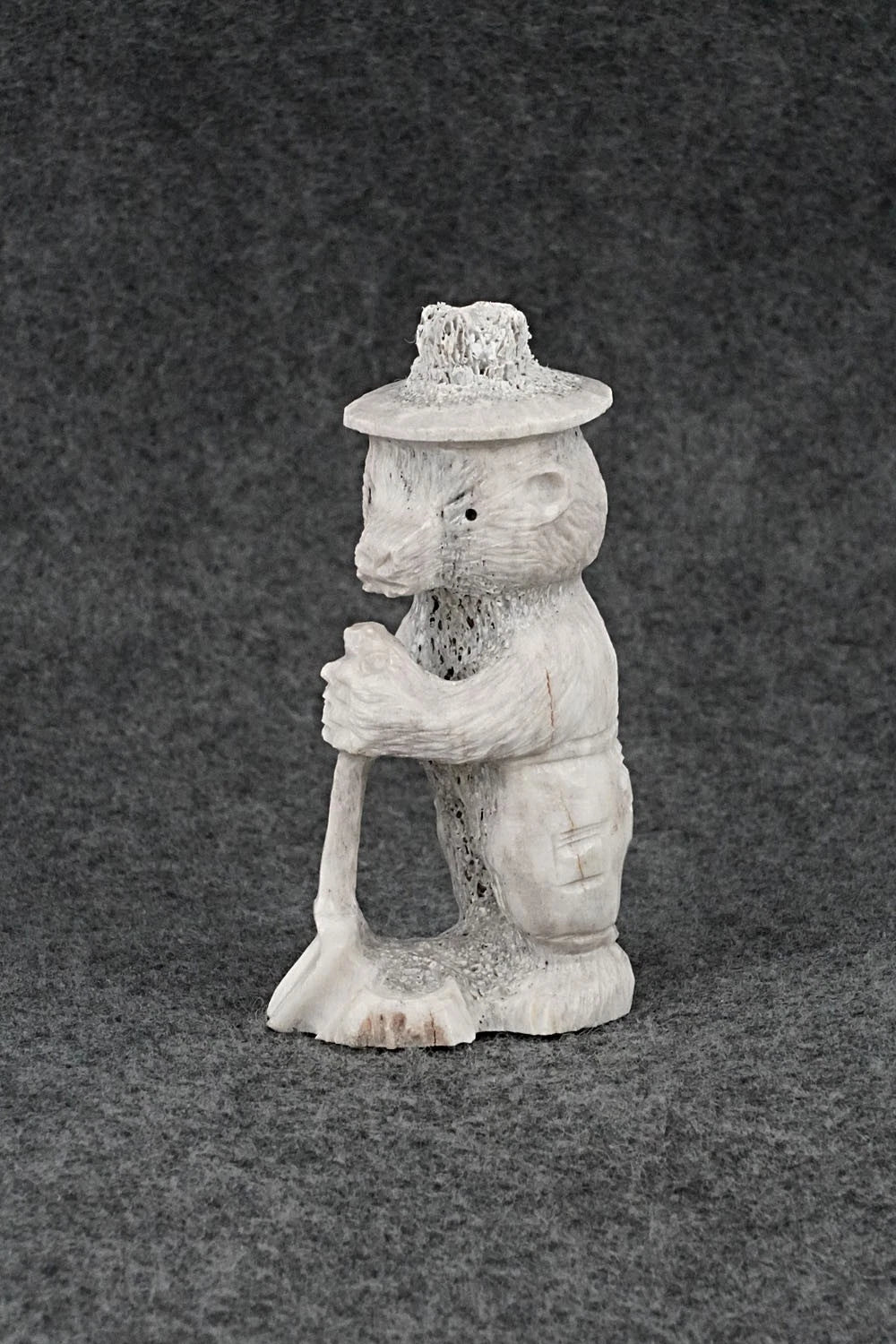 Smokey Bear Zuni Fetish Carving - Chris Peina