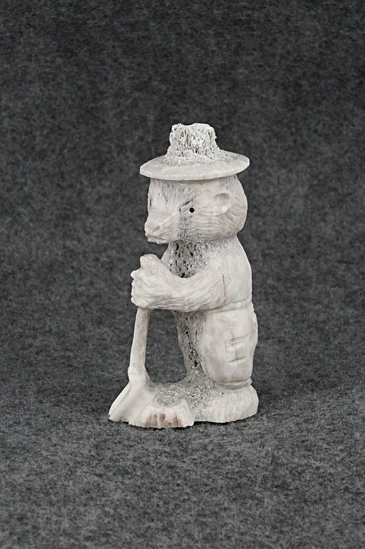 Smokey Bear Zuni Fetish Carving - Chris Peina