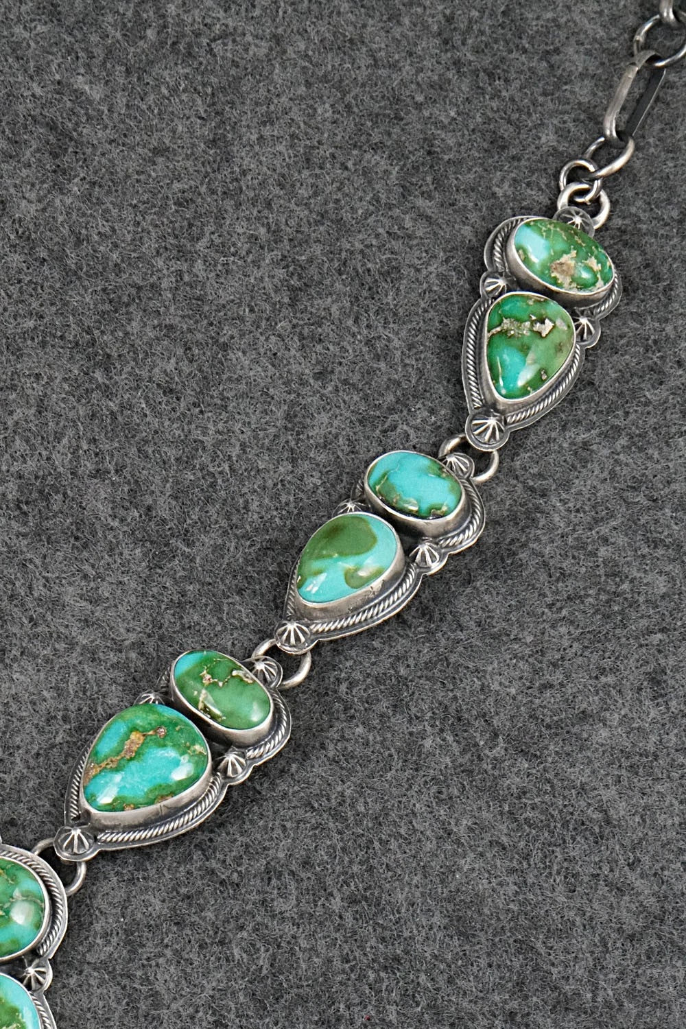 Turquoise & Sterling Silver Necklace and Earrings Set - Randy Boyd