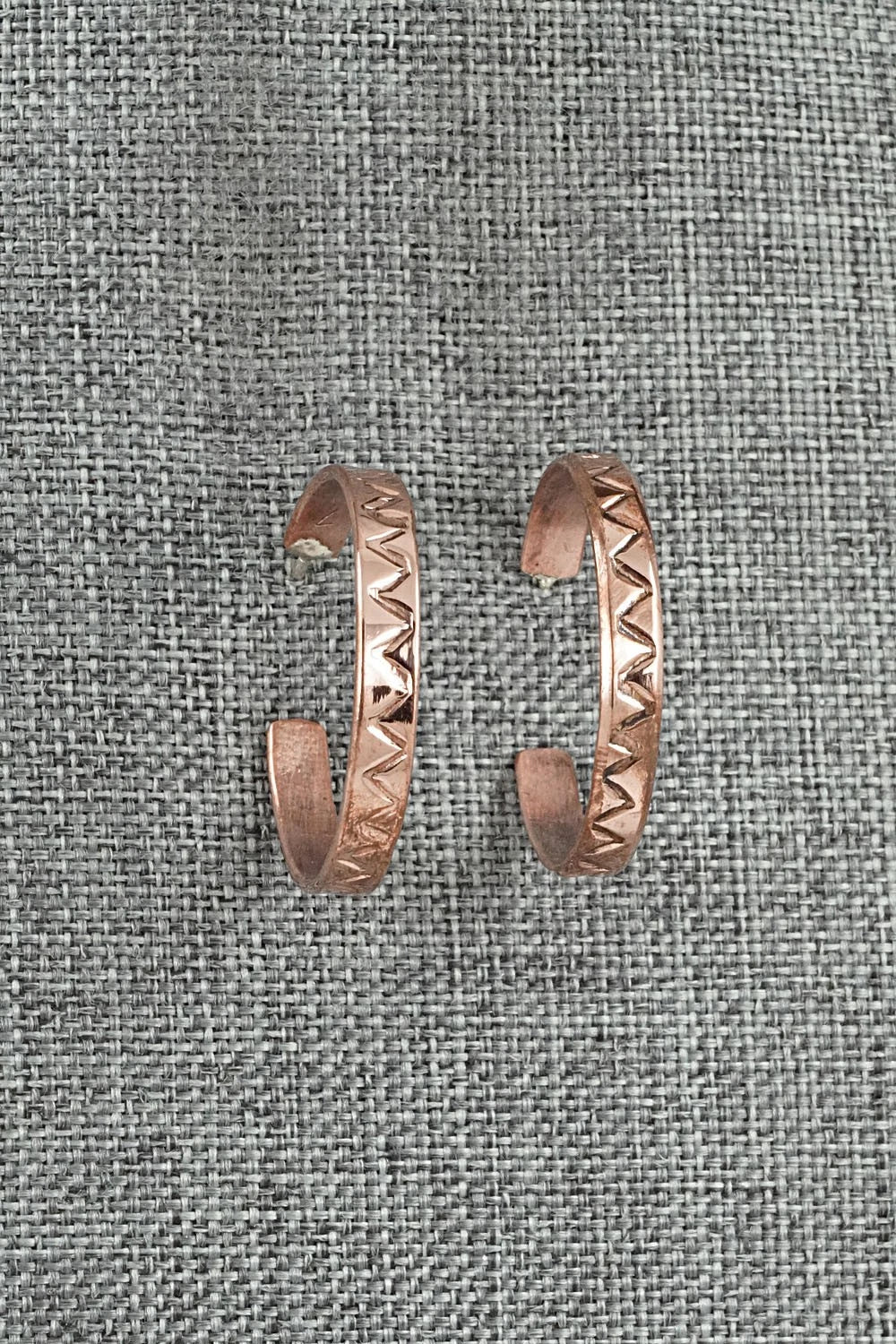Copper Hoop Earrings - Elaine Tahe