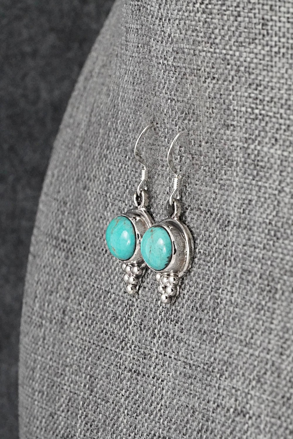 Turquoise & Sterling Silver Earrings - Isabelle Yazzie