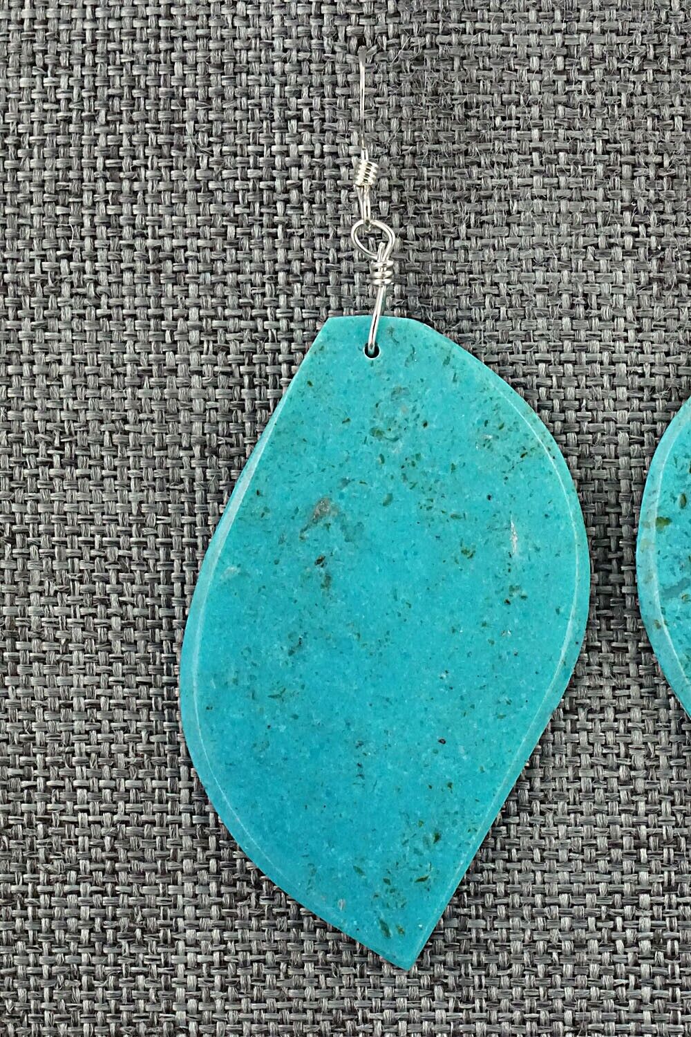 Turquoise & Sterling Silver Earrings - Lupe Lovato