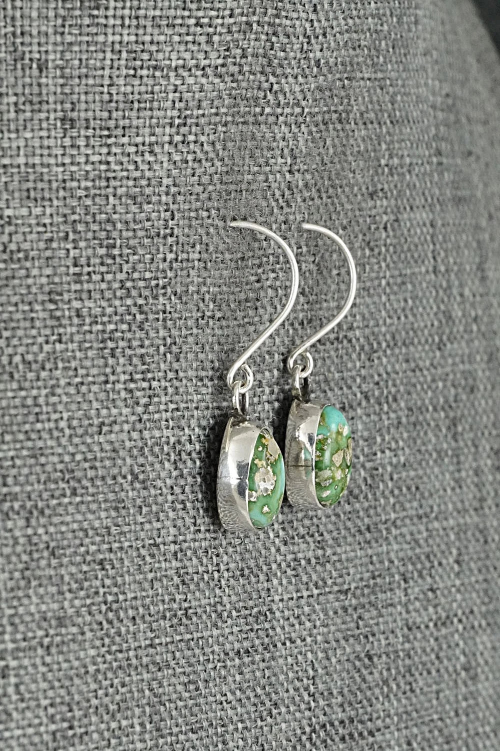 Turquoise & Sterling Silver Earrings - Rosemary Saunders