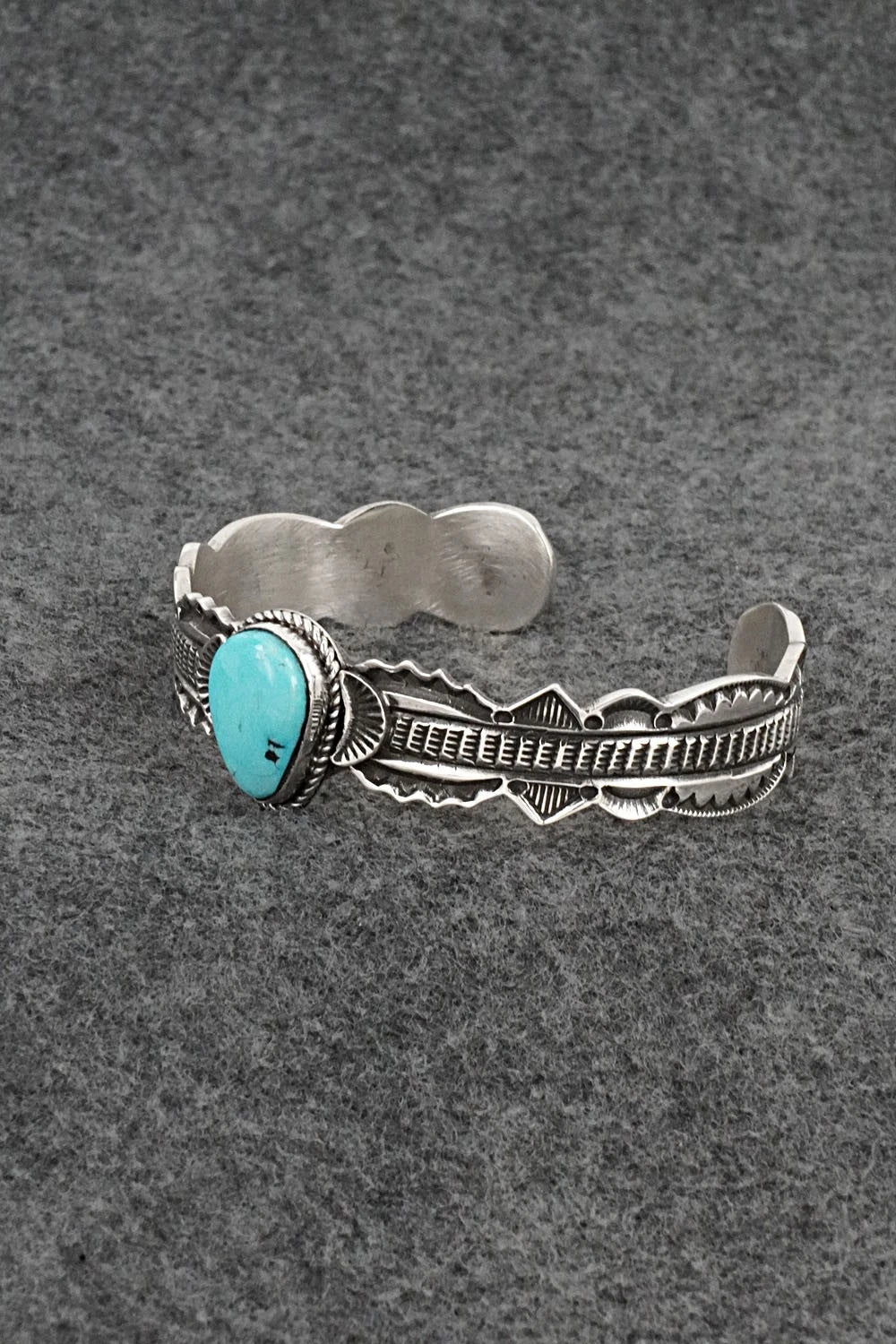 Turquoise & Sterling Silver Bracelet - Leonard Maloney