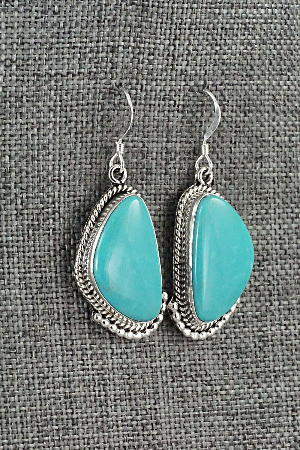 Turquoise & Sterling Silver Earrings - Verley Betone