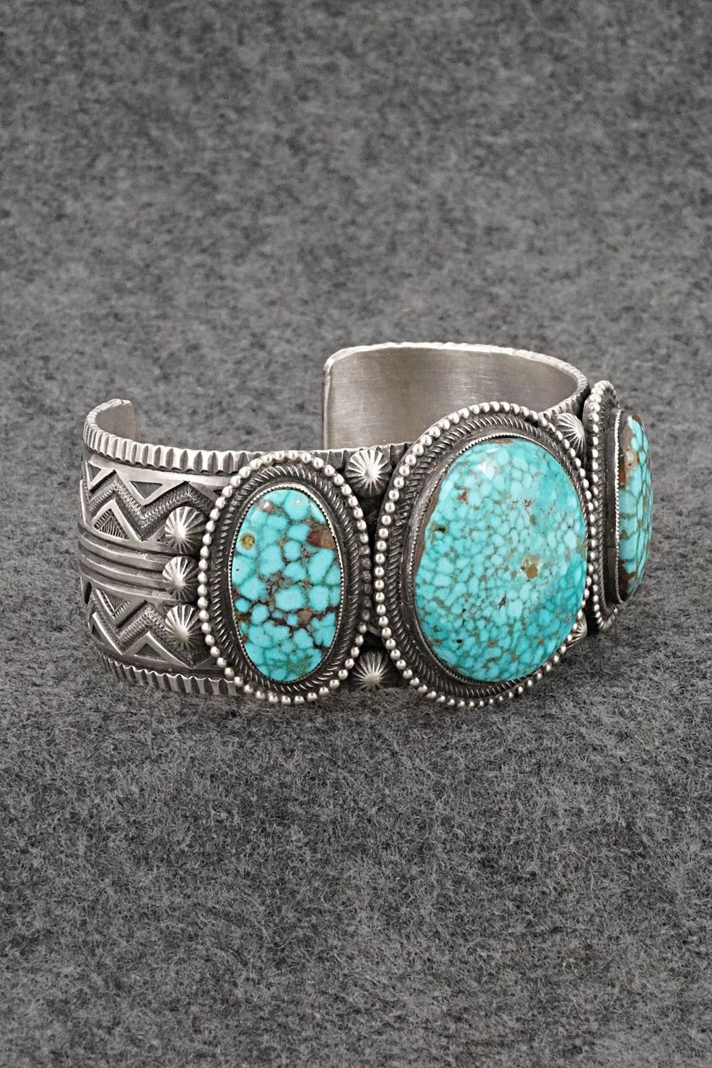 Turquoise & Sterling Silver Bracelet - Calvin Martinez