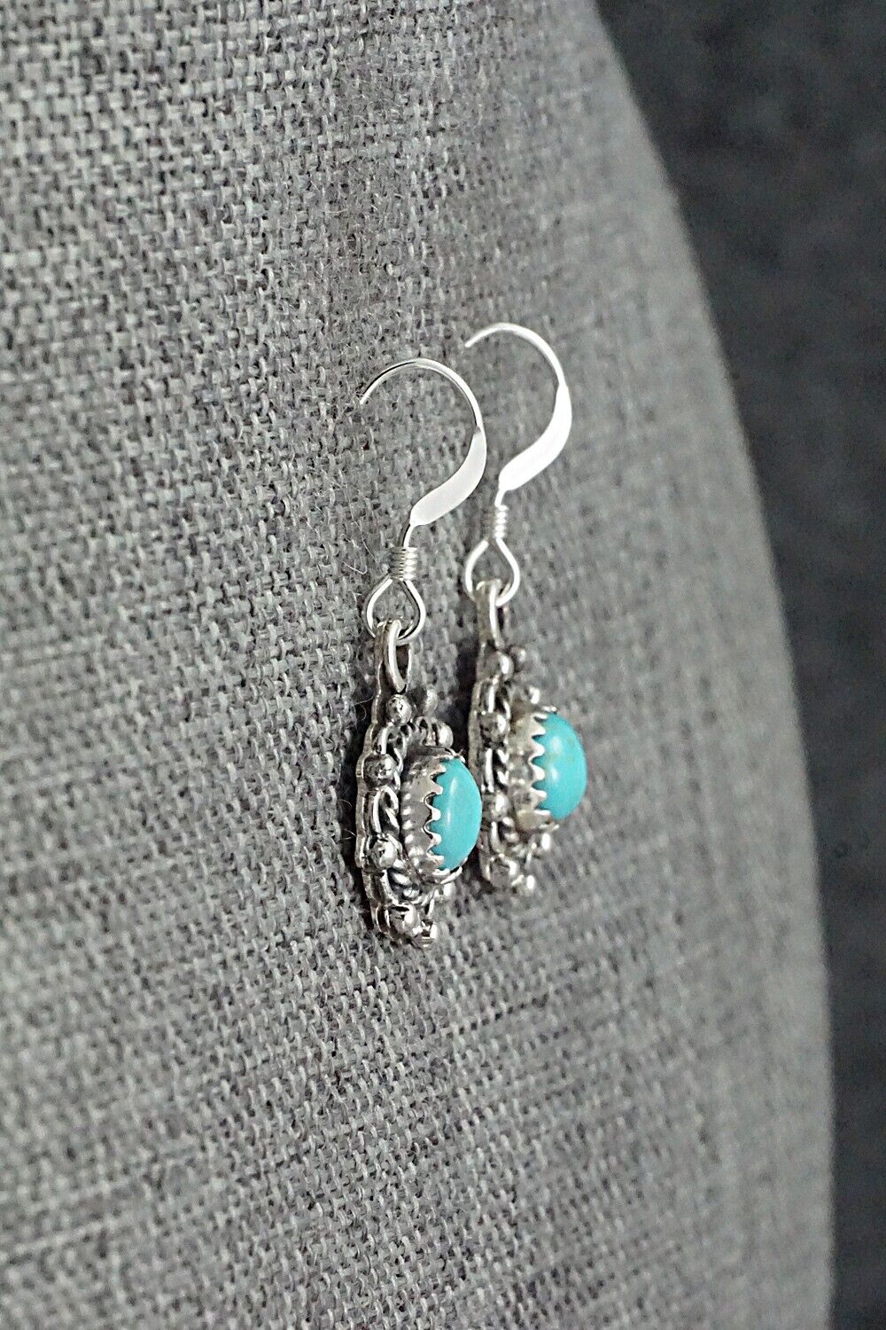 Turquoise & Sterling Silver Earrings - Emery Spencer