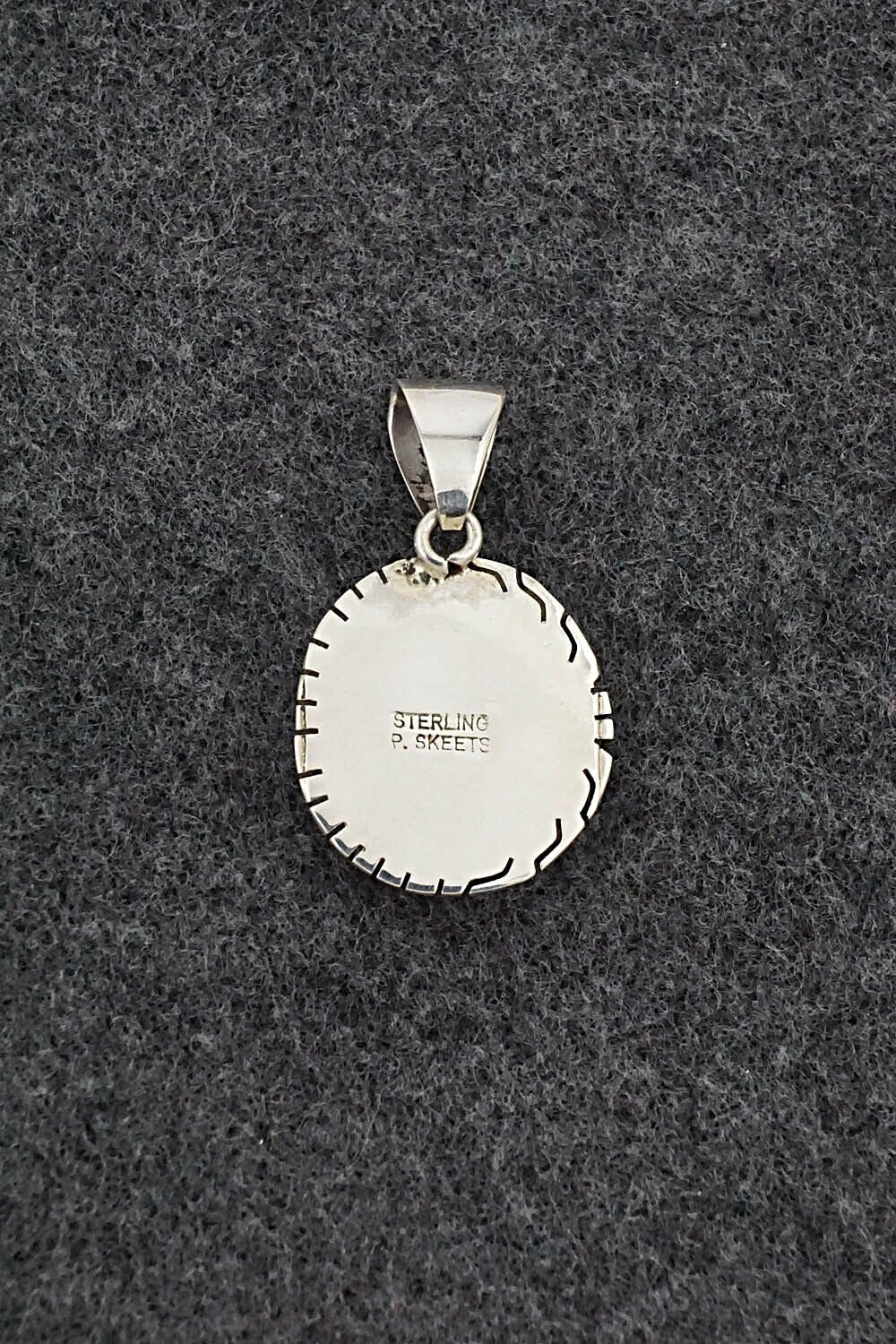 Turquoise & Sterling Silver Pendant - Peggy Skeets