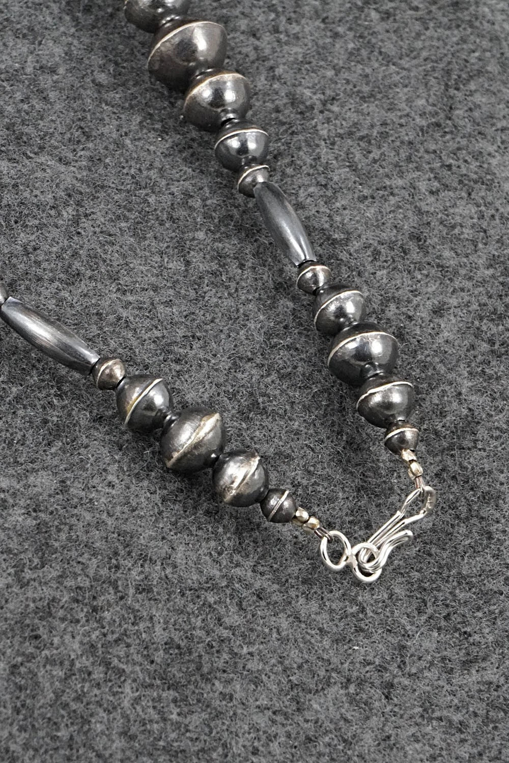 Sterling Silver Navajo Pearl Necklace 18" - Vintage