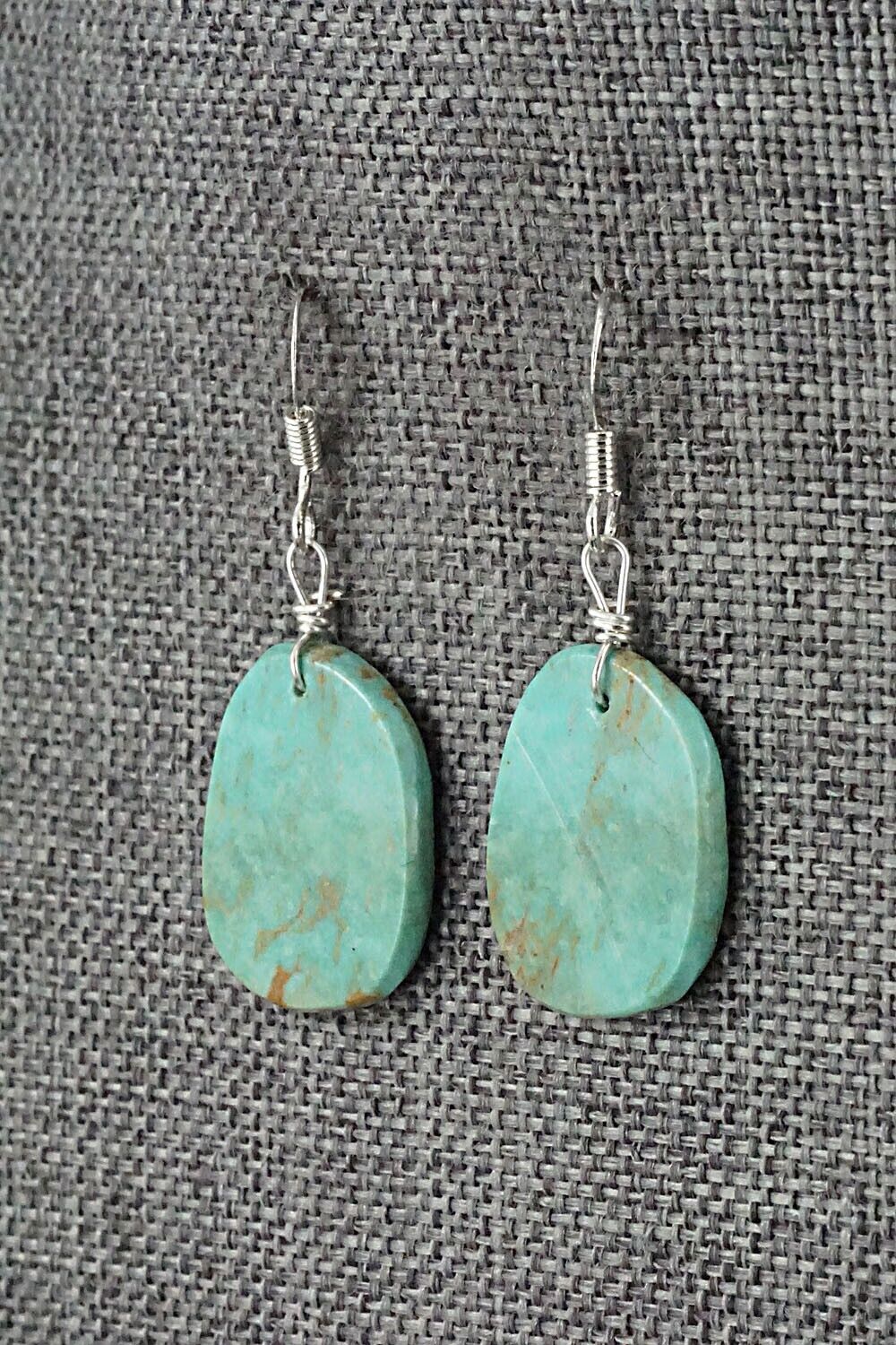 Turquoise & Sterling Silver Earrings - Joe Garcia