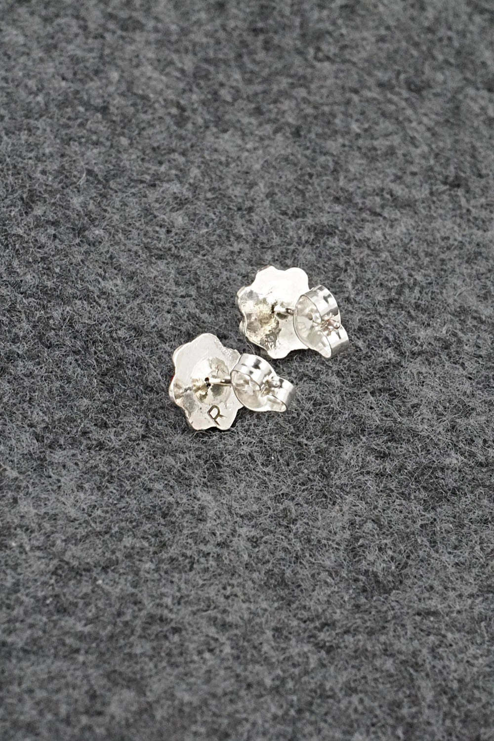 Turquoise and Sterling Silver Earrings - Ronald Yatsattie