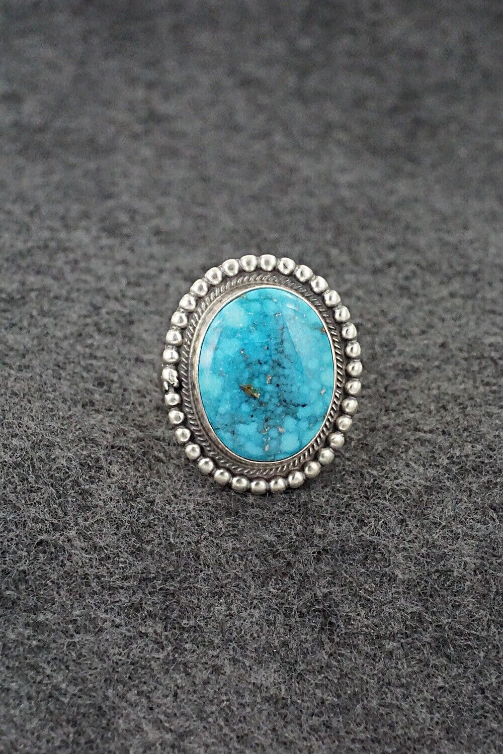 Turquoise & Sterling Silver Ring - Marita Benally - Size 8