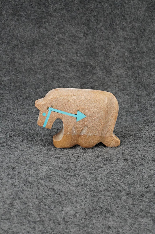 Mountain Lion Zuni Fetish Carving - Bernard Laiwakete
