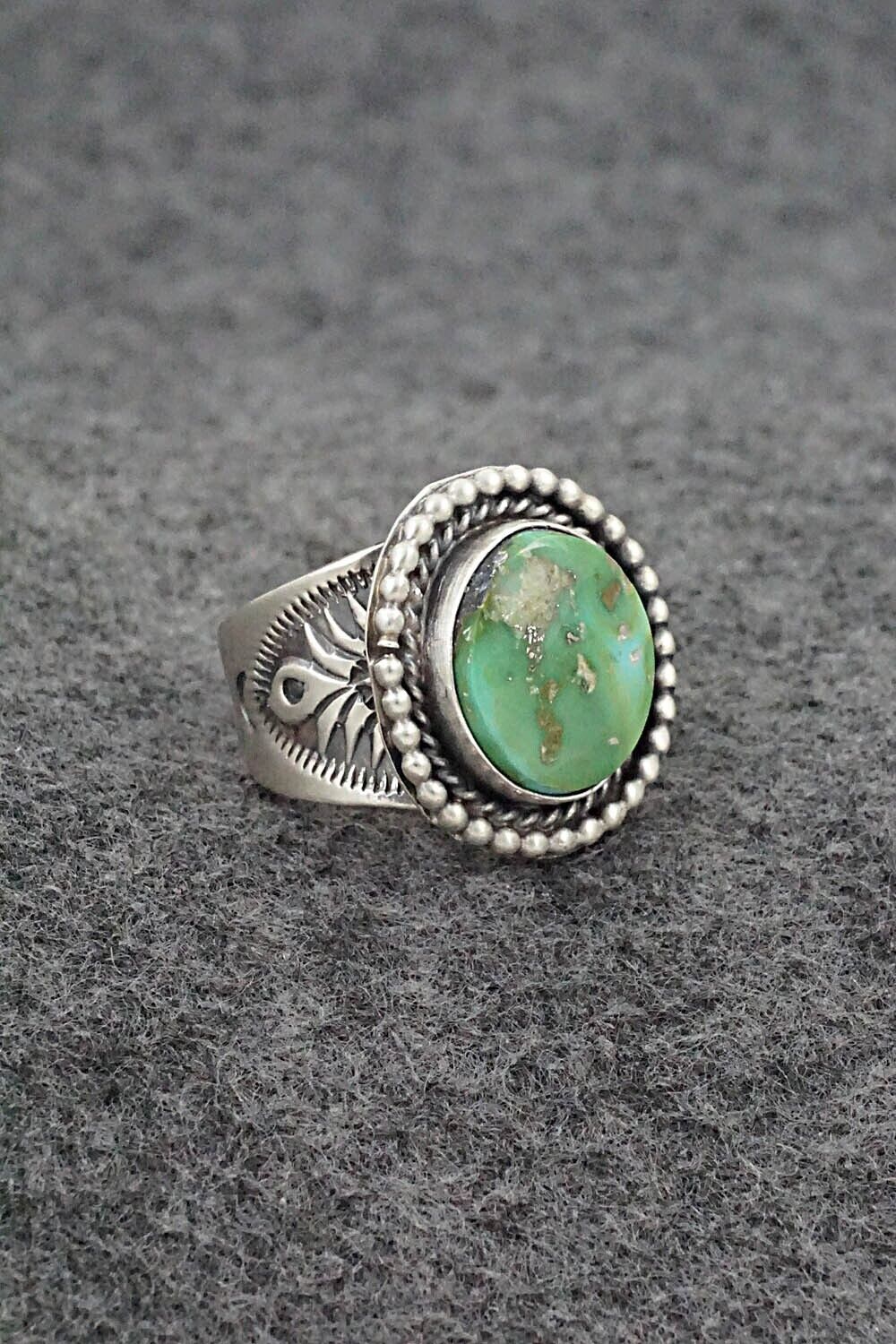 Turquoise & Sterling Silver Ring - Jeannette Saunders - Size 6.5