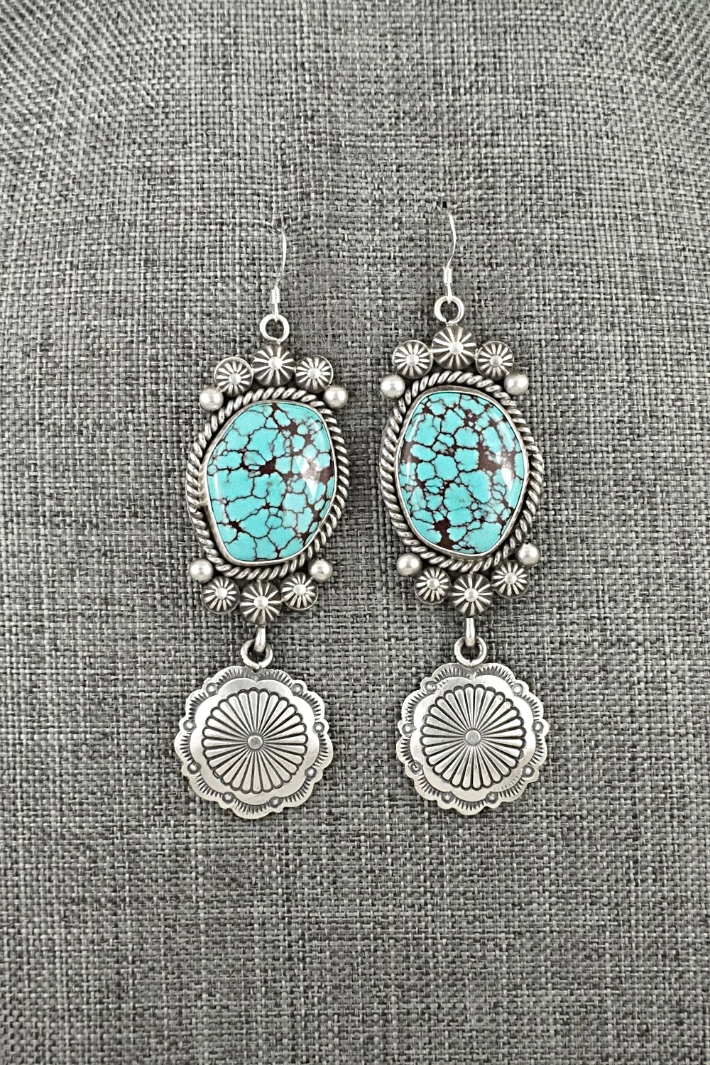 Turquoise & Sterling Silver Earrings - Michael Calladitto