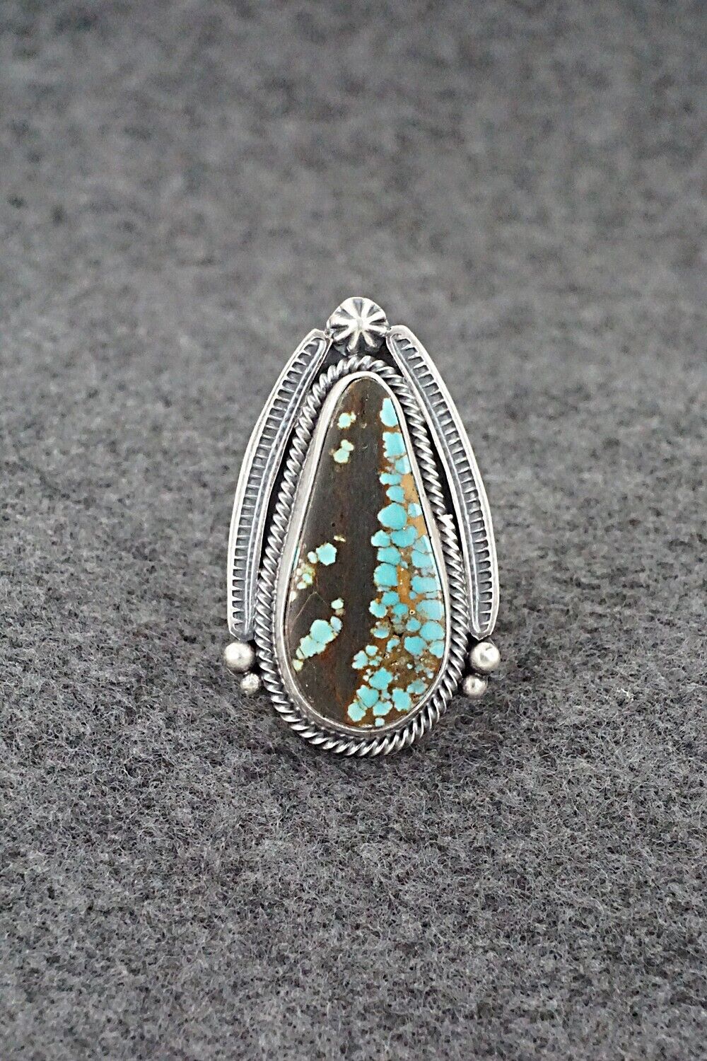 Turquoise & Sterling Silver Ring - Randy Boyd - Size 6.5