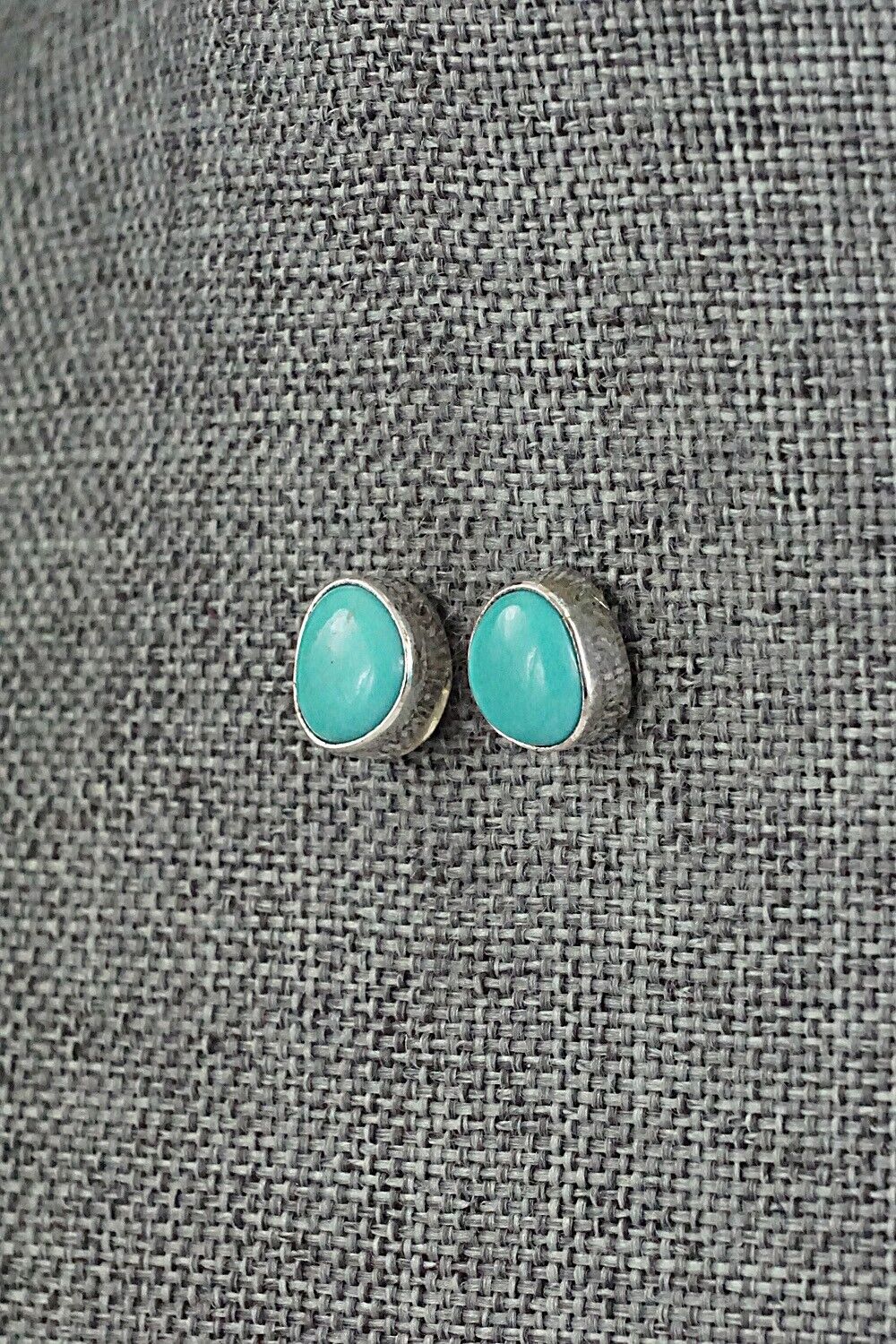 Turquoise & Sterling Silver Earrings - Marco Begaye