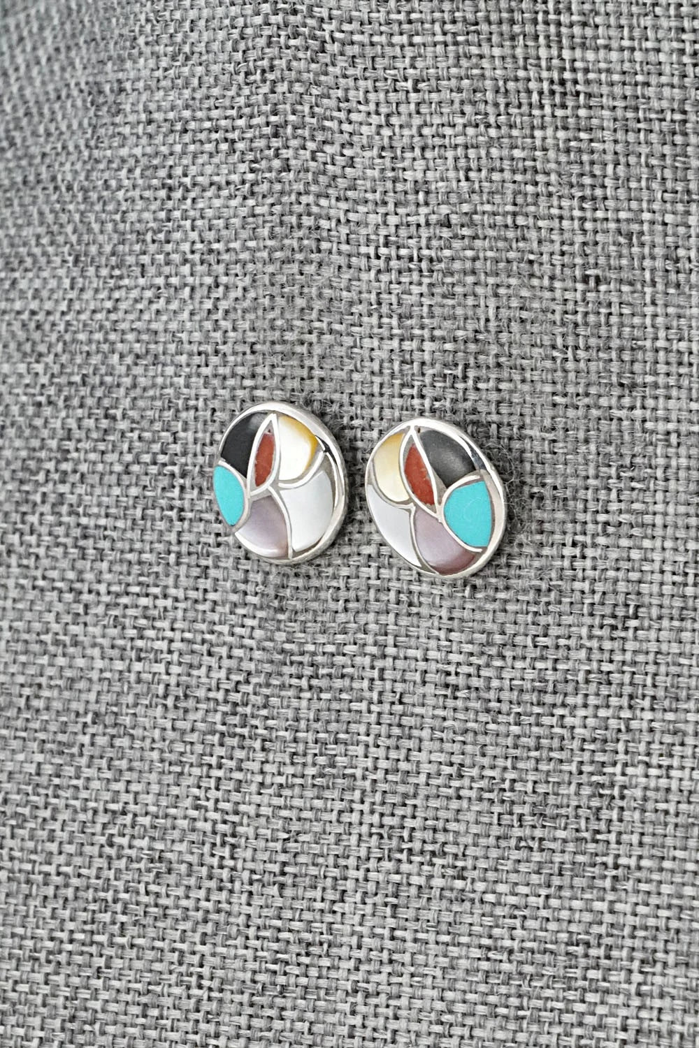 Multi-Stone & Sterling Silver Earrings - Orena Leekya