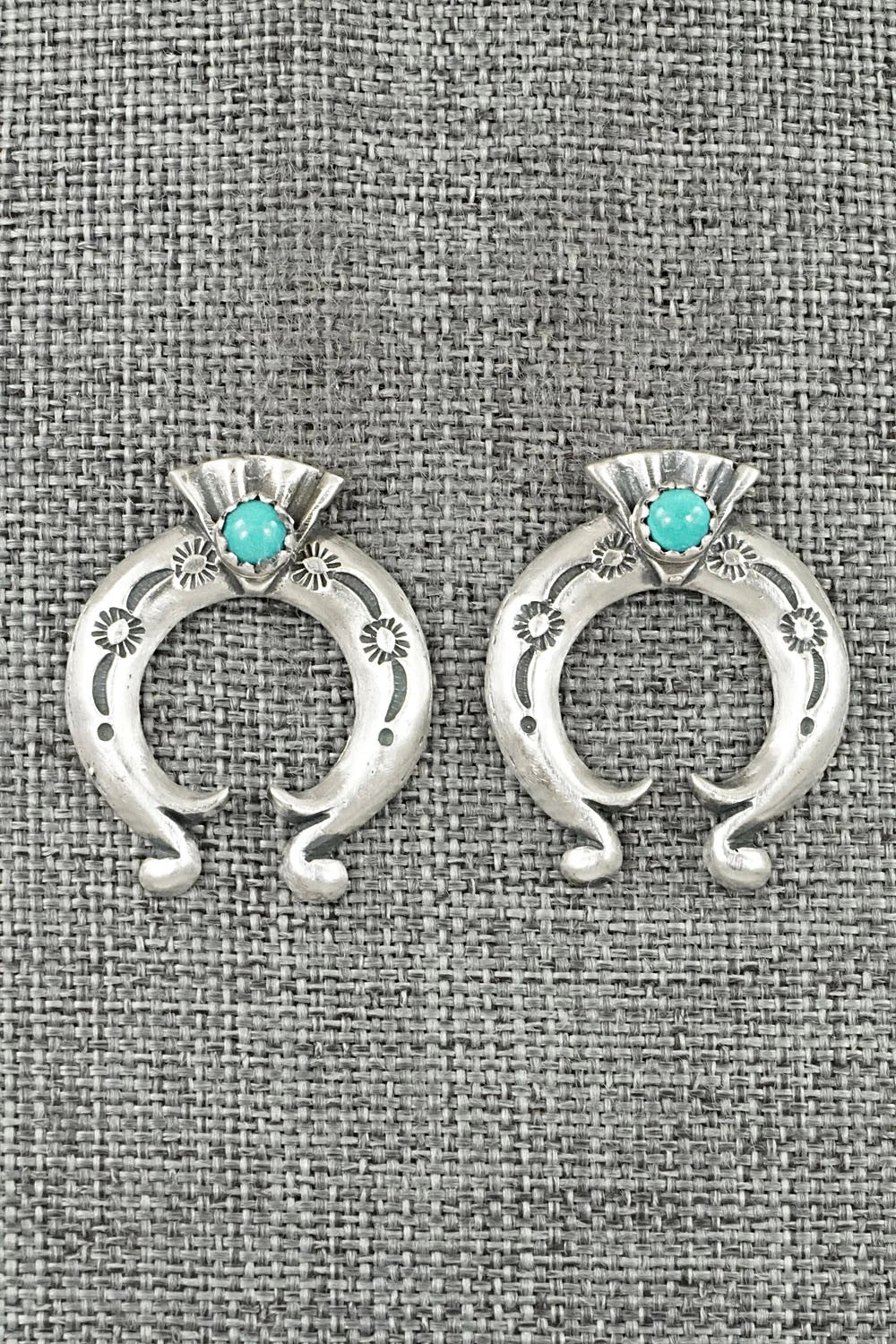 Turquoise & Sterling Silver Earrings - Adrienne Gordon