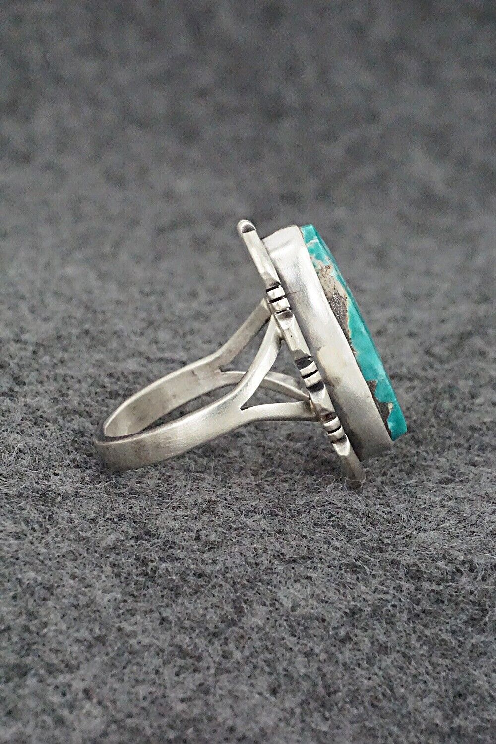 Turquoise & Sterling Silver Ring - Randy Boyd - Size 8.5