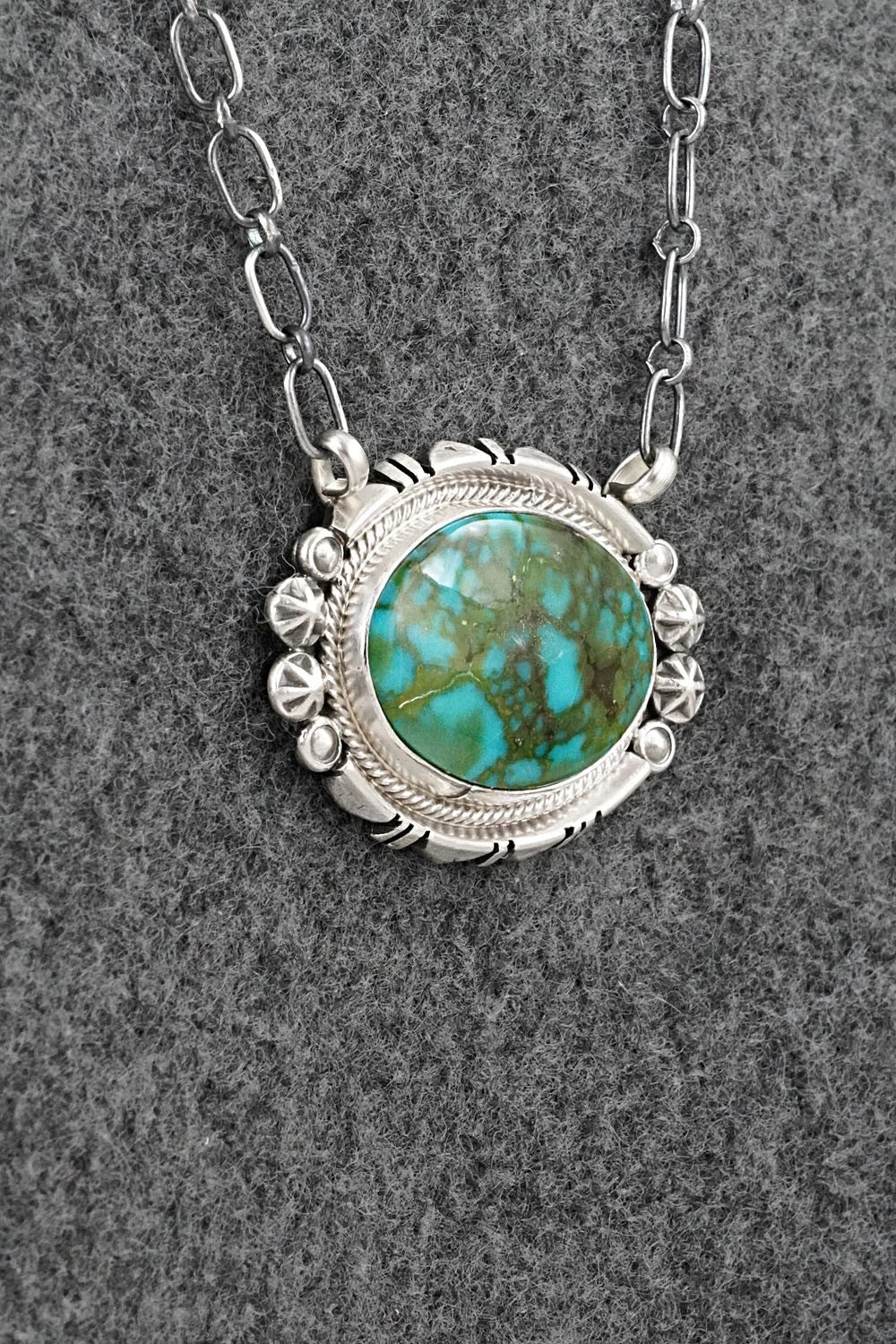 Turquoise & Sterling Silver Necklace - Marita Benally