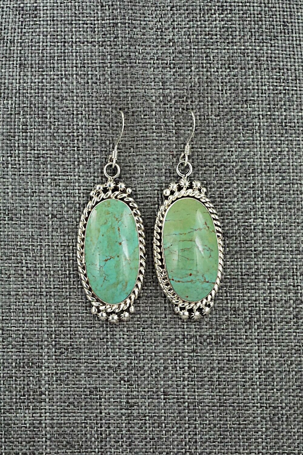 Turquoise & Sterling Silver Earrings - Gregg Yazzie