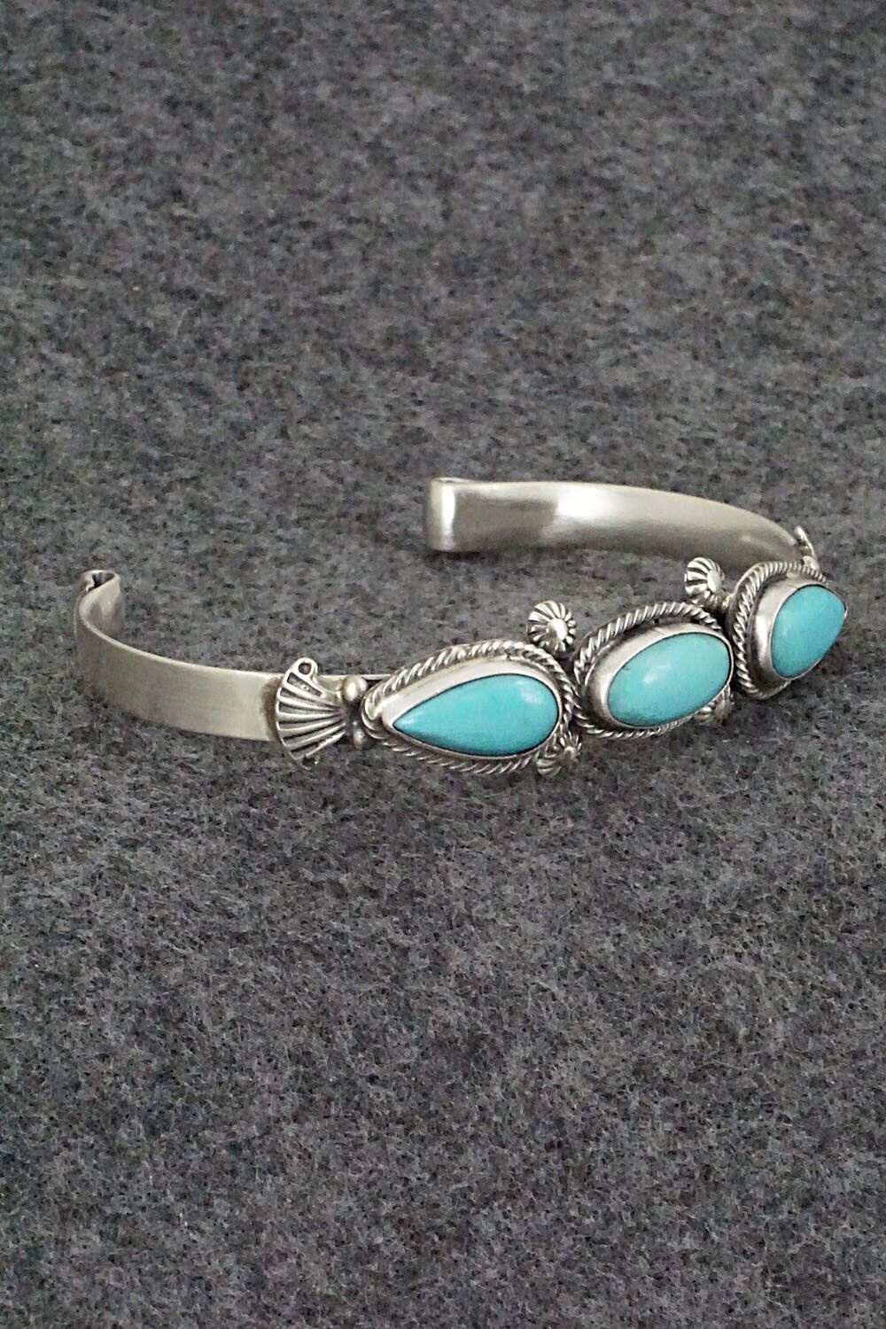 Turquoise & Sterling Silver Bracelet - Bobby Platero