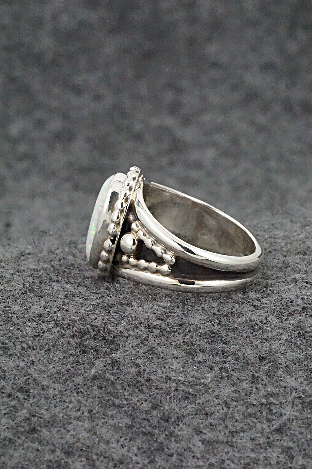 Opalite & Sterling Silver Ring - Thomas Yazzie - Size 7