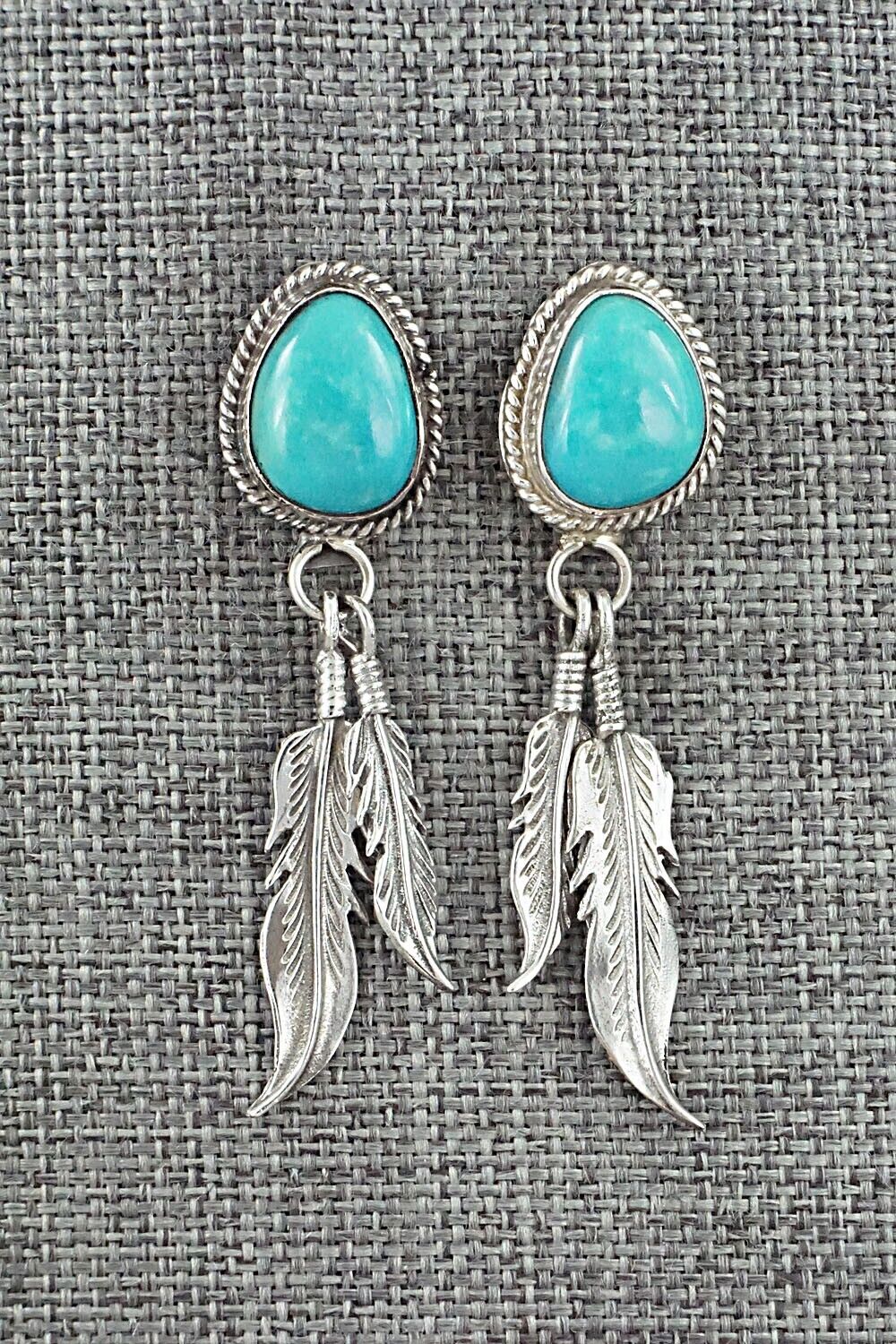 Turquoise and Sterling Silver Earrings - Sharon McCarthy