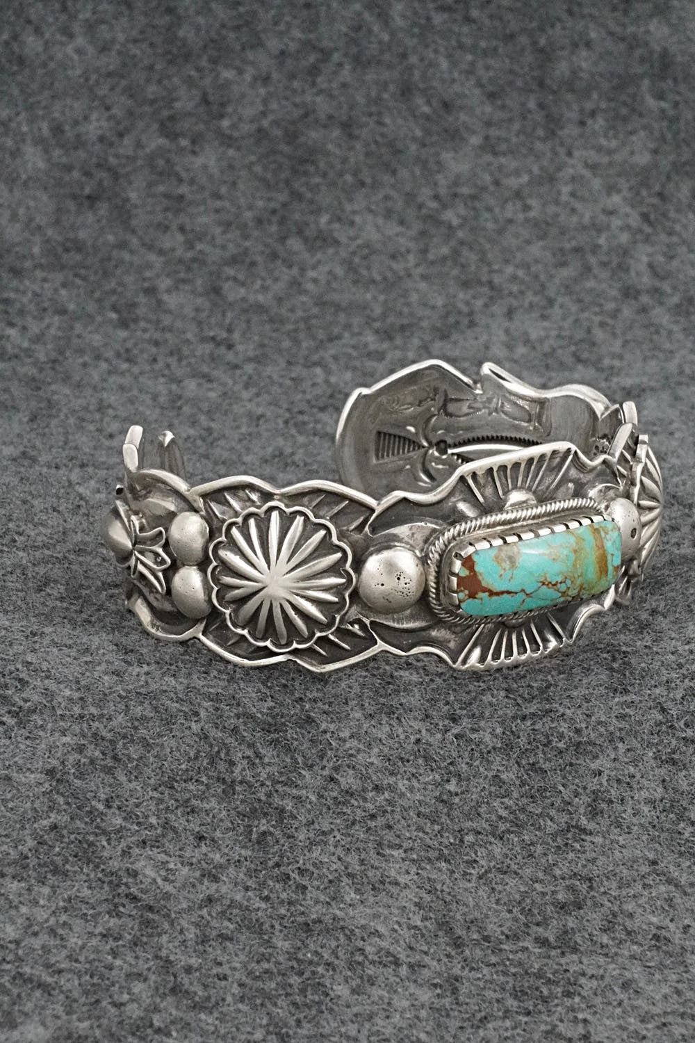 Turquoise & Sterling Silver Bracelet - Roland Dixson