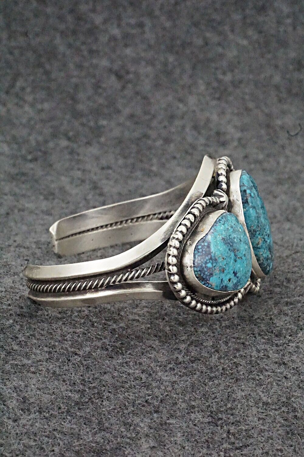 Turquoise & Sterling Silver Bracelet - Bobby Johnson