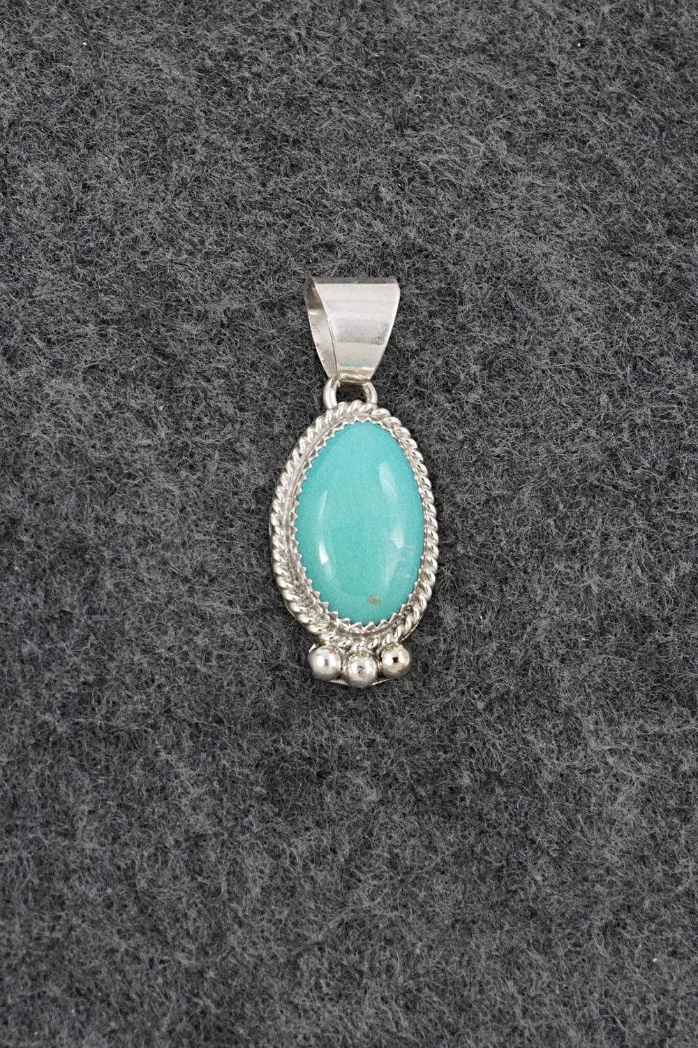 Turquoise & Sterling Silver Pendant - Byron Begay