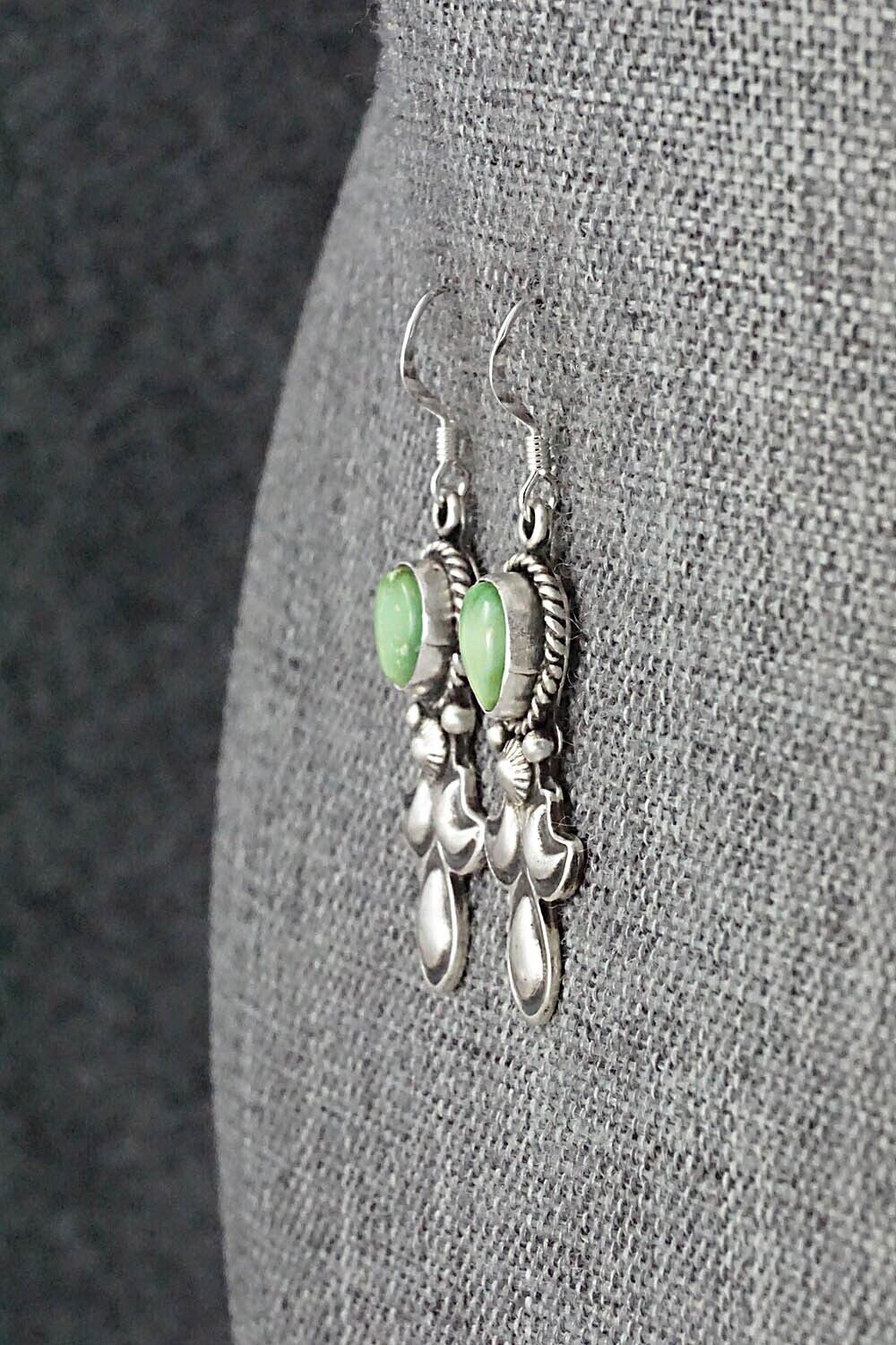 Turquoise & Sterling Silver Earrings - Verley Betone