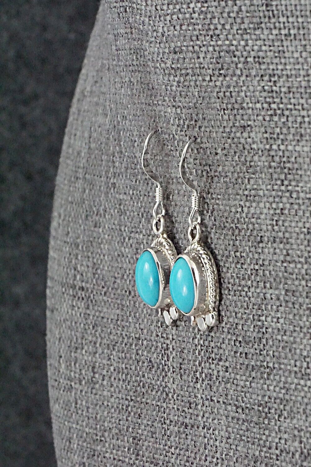 Turquoise and Sterling Silver Earrings - Sharon McCarthy