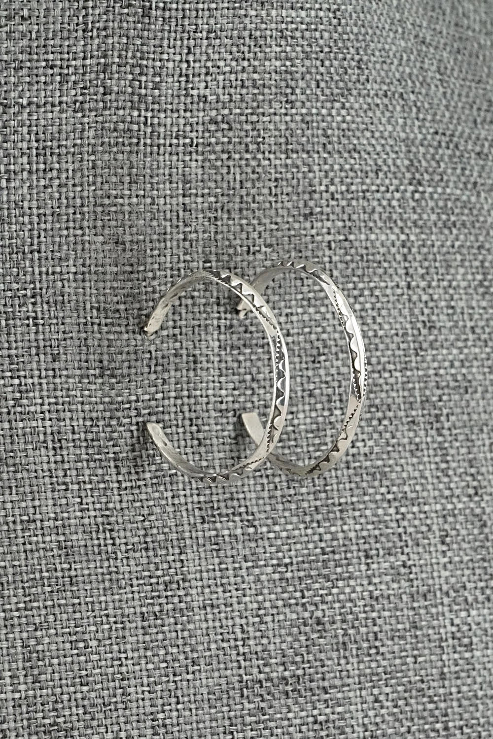 Sterling Silver Hoop Earrings - Elaine Tahe