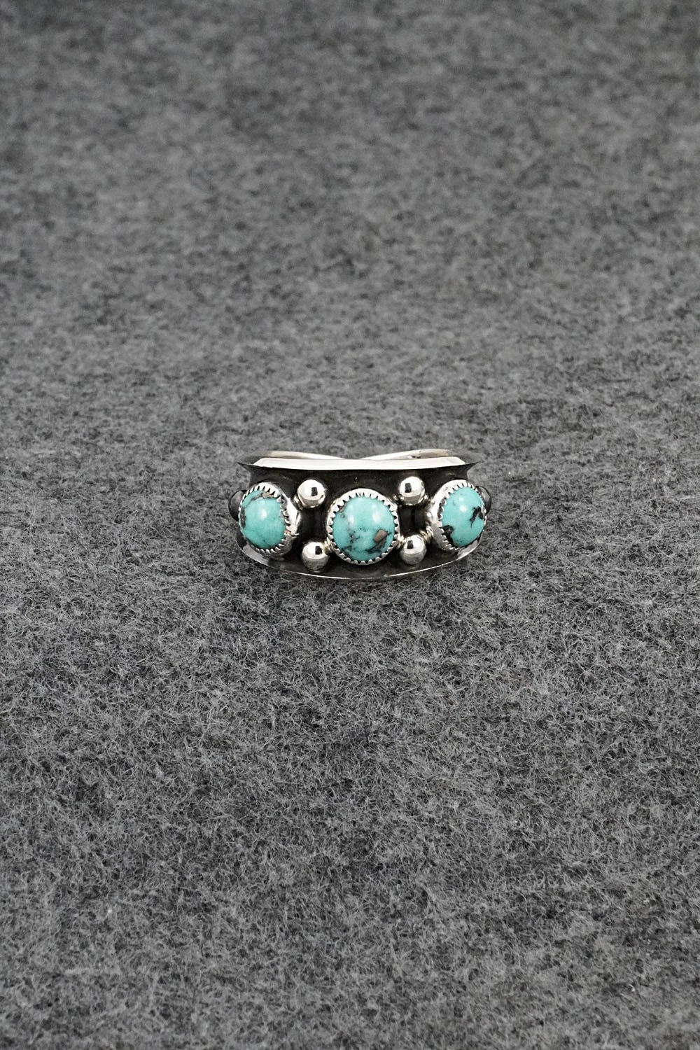 Turquoise & Sterling Silver Ring - Paul Largo - Size 10