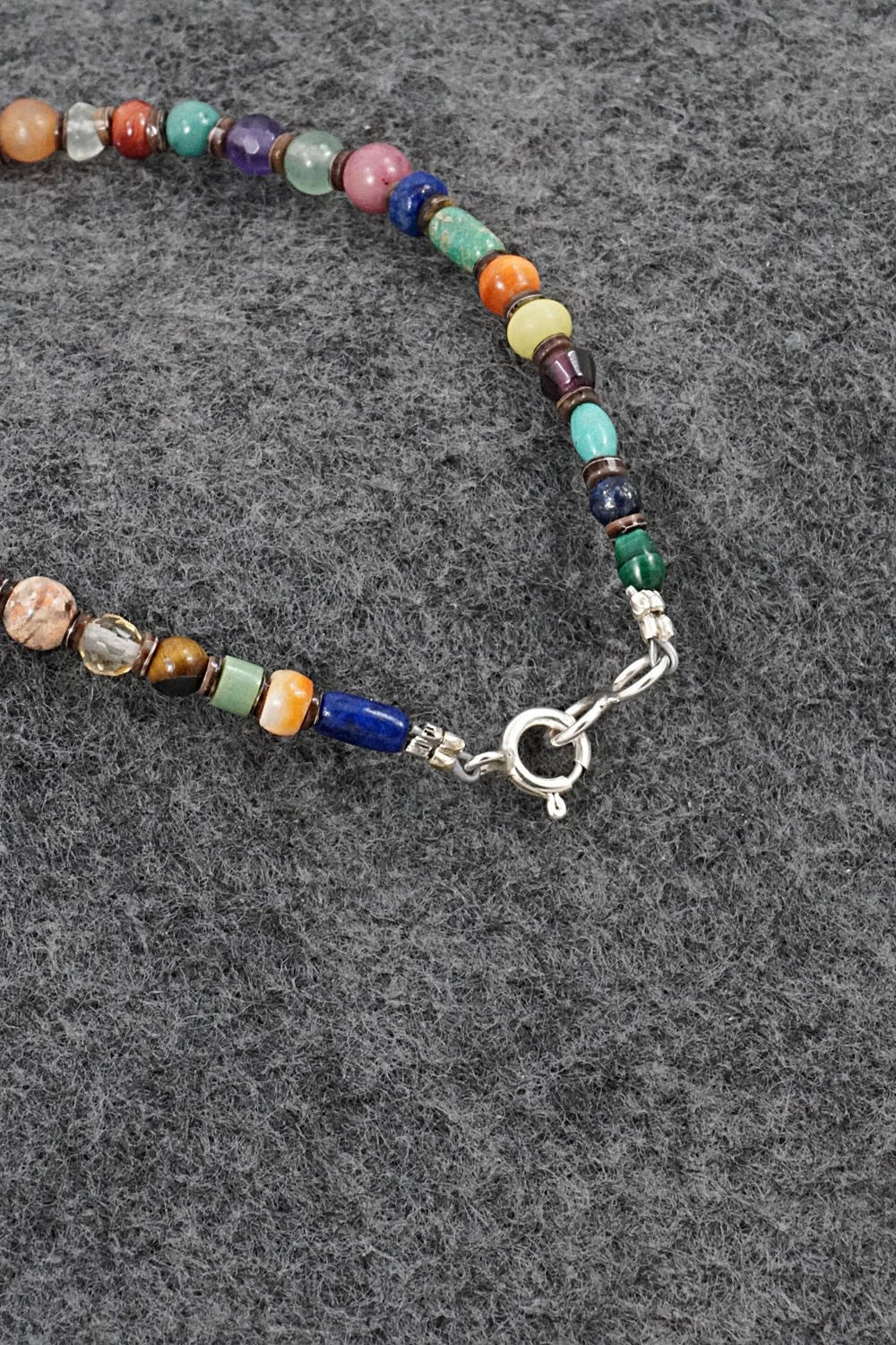 Multi-Stone & Sterling Silver Bracelet - Helen Tsosie
